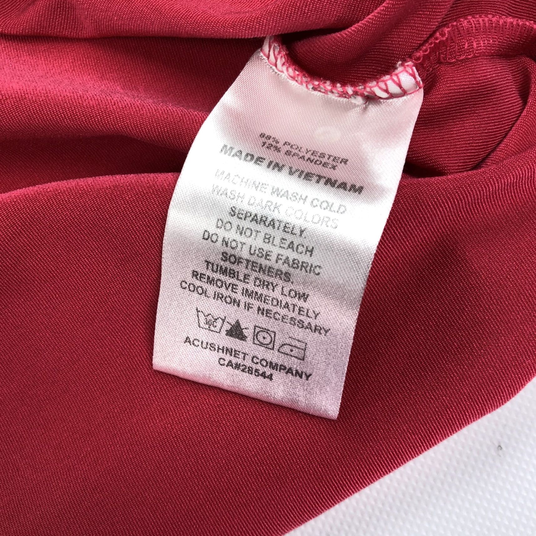 Footjoy FootJoy Mens Polo Shirt Golf Striped Pink Athletic Fit Short Sleeve Chest 45-46 L Regular Size Large Tour Collar Size US L / EU 52-54 / 3 - 7 Thumbnail