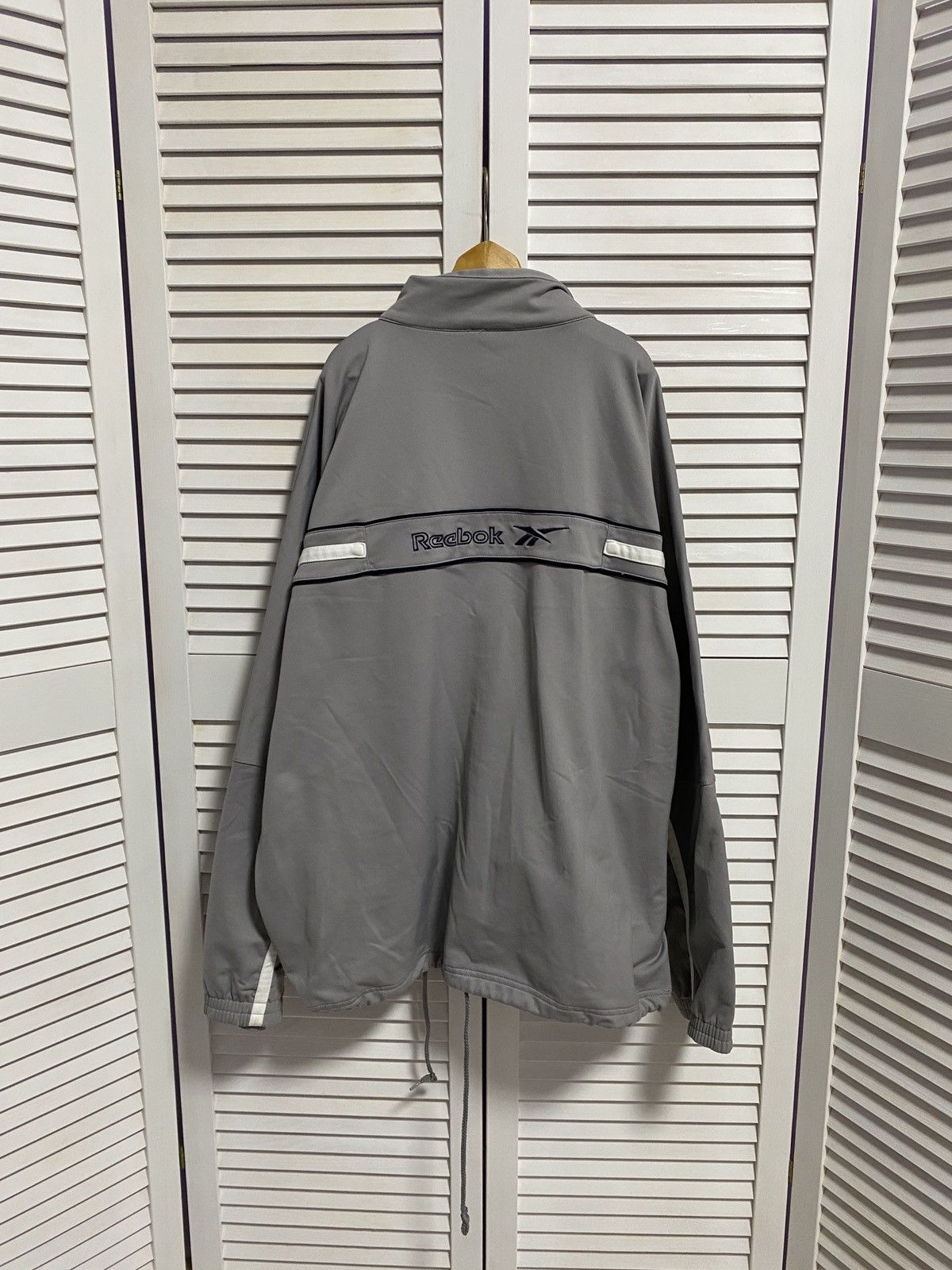 Reebok 💿 Vintage 90s zip up sweater Reebok Big Logo Size US XL / EU 56 / 4 - 1 Thumbnail