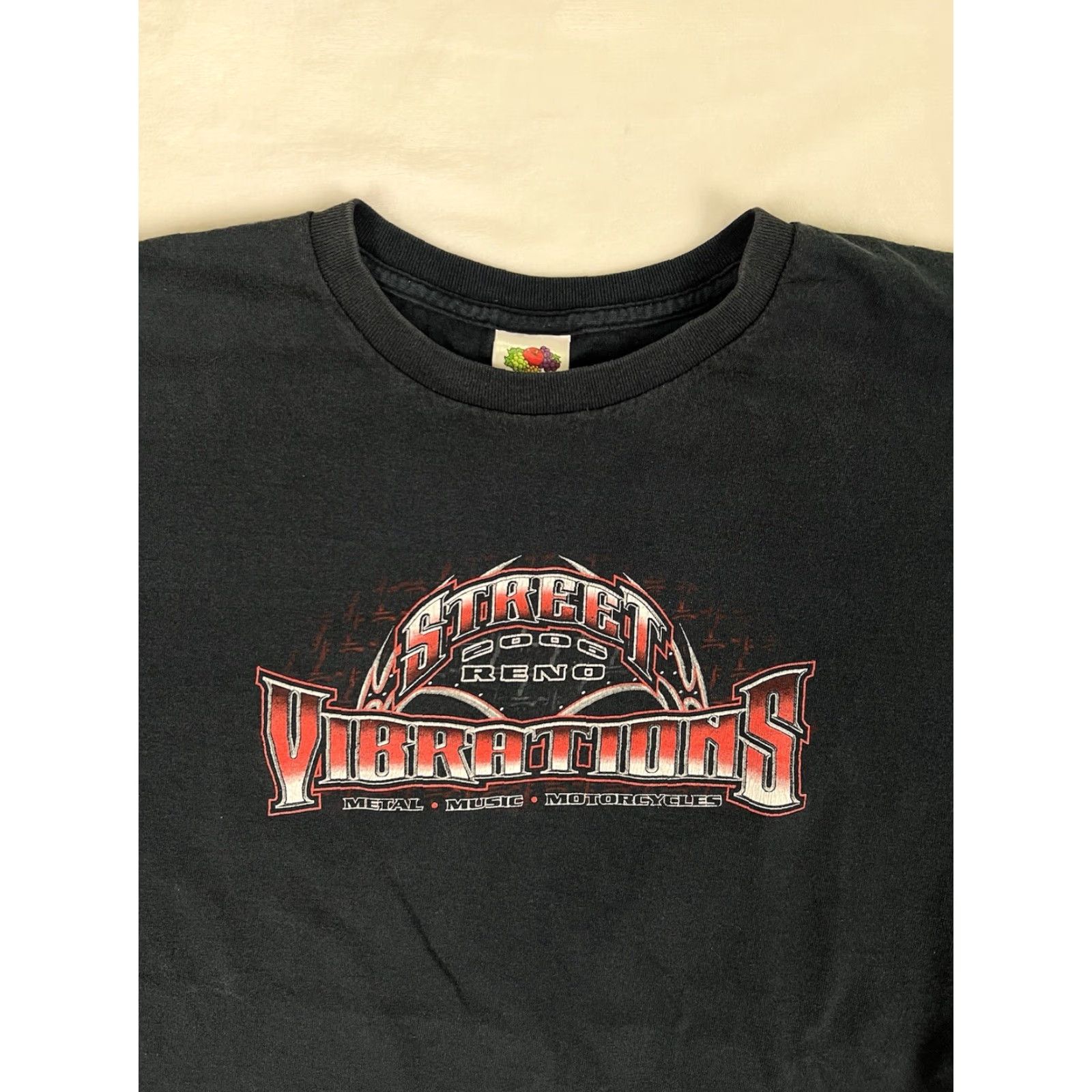Vintage VINTAGE Street Vibrations T-Shirt XL Black Crew Neck Short Sleeve Men Biker Motorcycle 90s Chopper Cotton Unbranded Size US XL / EU 56 / 4 - 3 Thumbnail