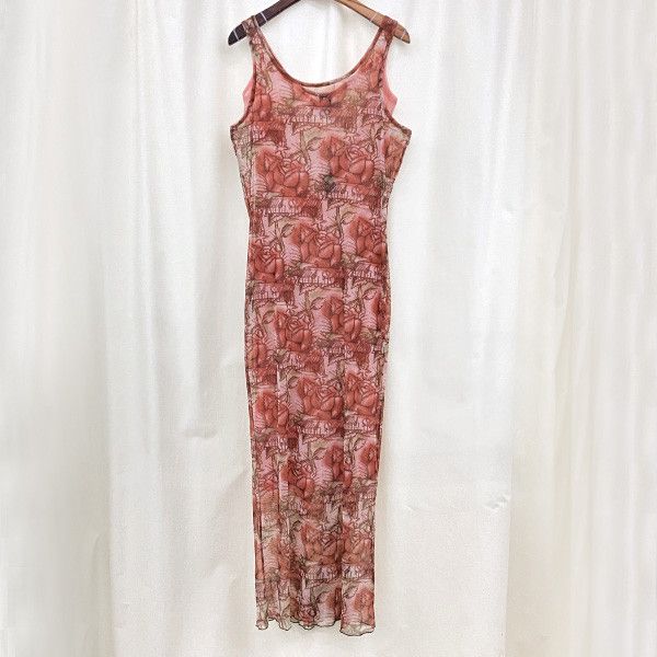 Jean Paul Gaultier JEAN PAUL GAULTIER 95S/S Archive Mesh Sleeveless Long Dress Size L / US 10 / IT 46 - 1 Thumbnail