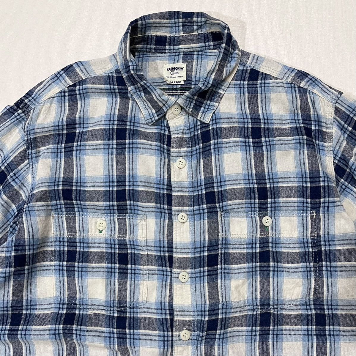 Oshkosh × Vintage Vintage oshkosh plaid shirt Size US L / EU 52-54 / 3 - 2 Thumbnail