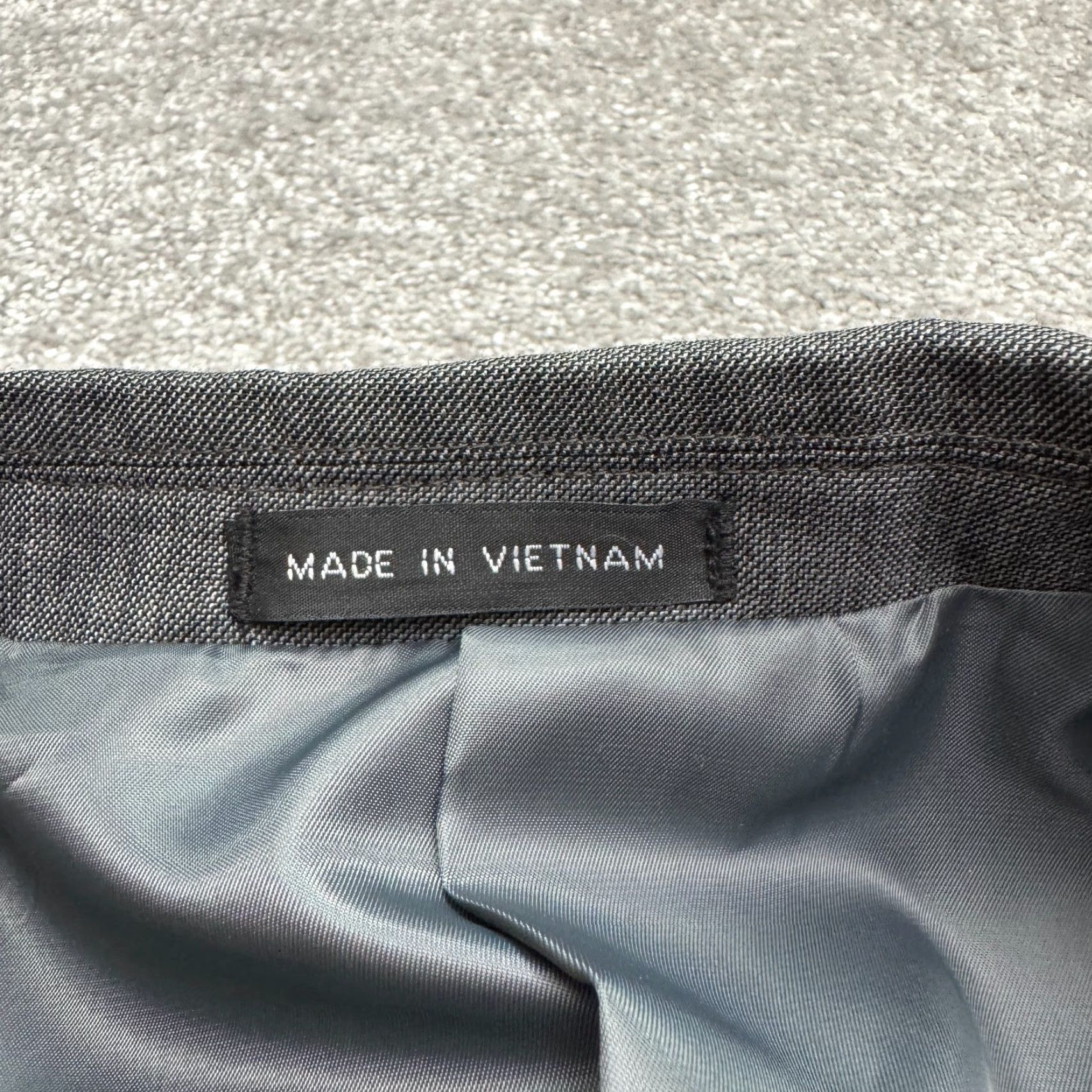 Jones New York Jones New York Wool Blend Suit Blazer Mens 40R Gray Notch Double Vented Workwear Size 40R - 5 Thumbnail