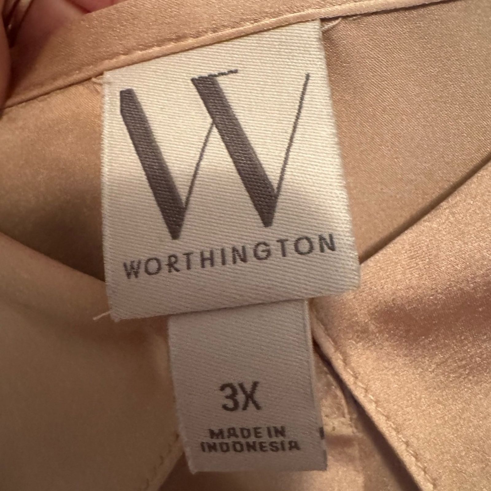 Worthington Worthington shiny gold long sleeved blouse Sz 3X Size 3XL / US 20-22 - 7 Thumbnail