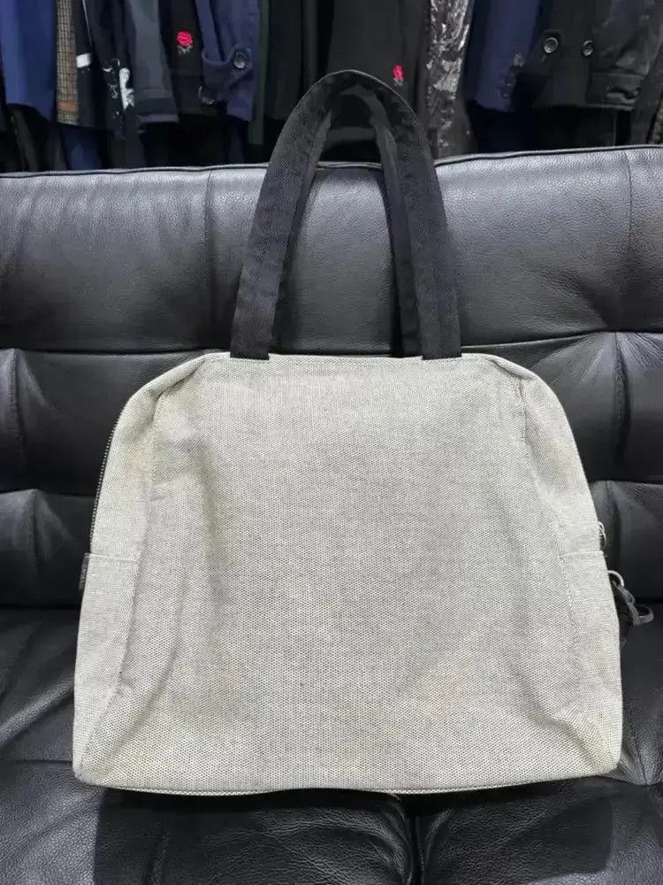 Vintage Prada 99AW Black Label Canvas Shoulder Bag