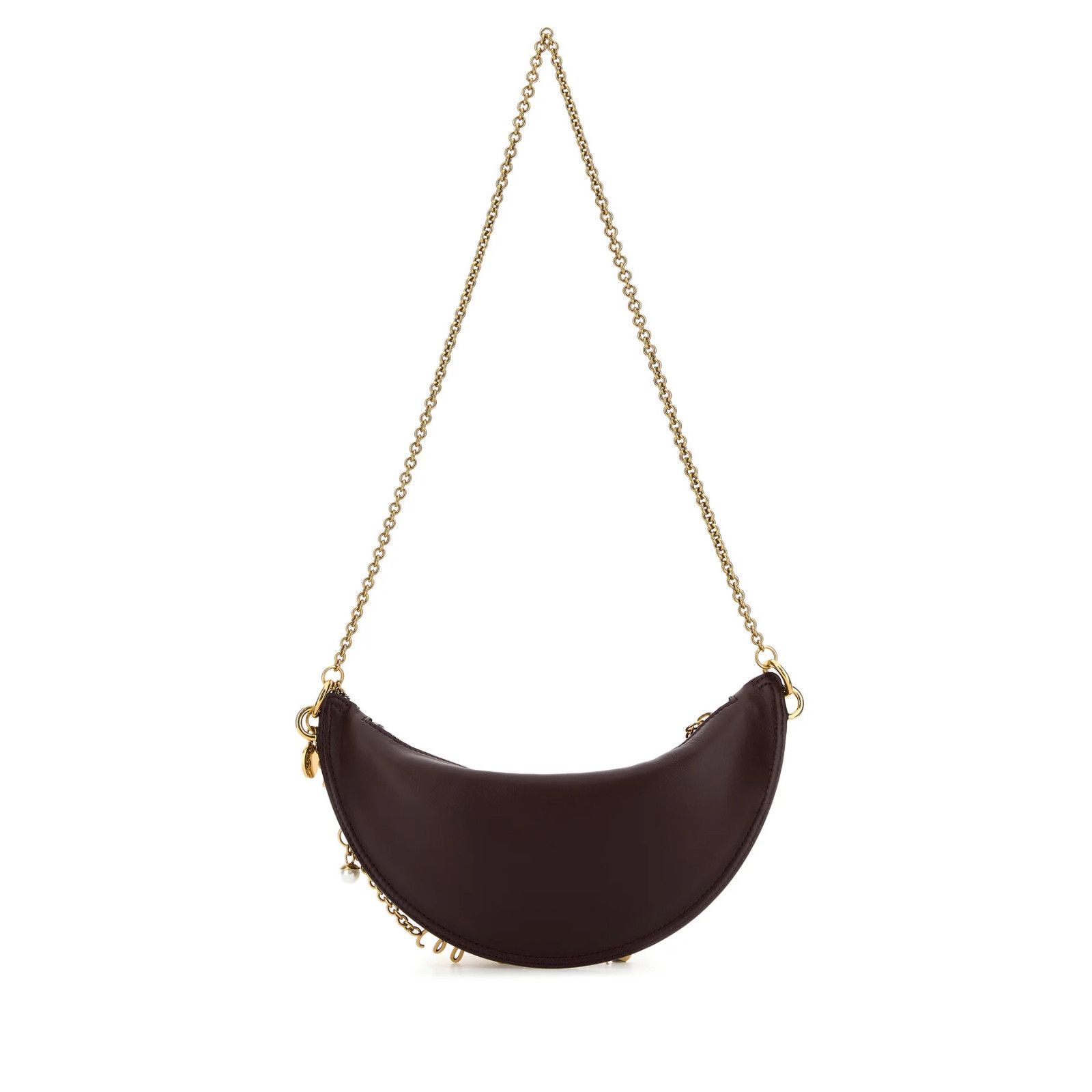 Chloe Chloe Icons Halfmoon Mini Beige Shearling Shoulder Bag New & Size ONE SIZE - 3 Thumbnail