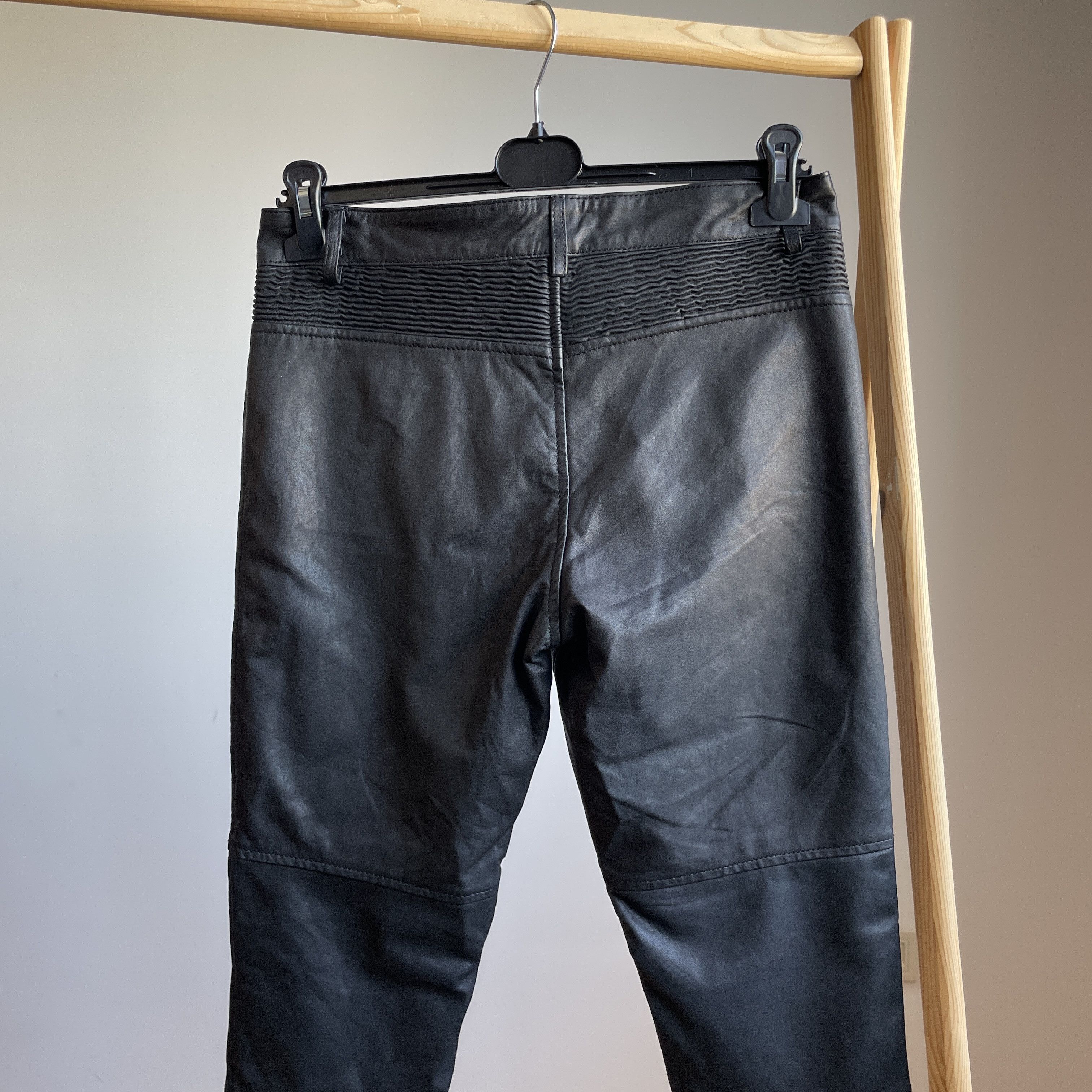 Superdry Superdry Womens Leather Skinny Biker Pants Size S Size 28" / US 6 / IT 42 - 4 Thumbnail