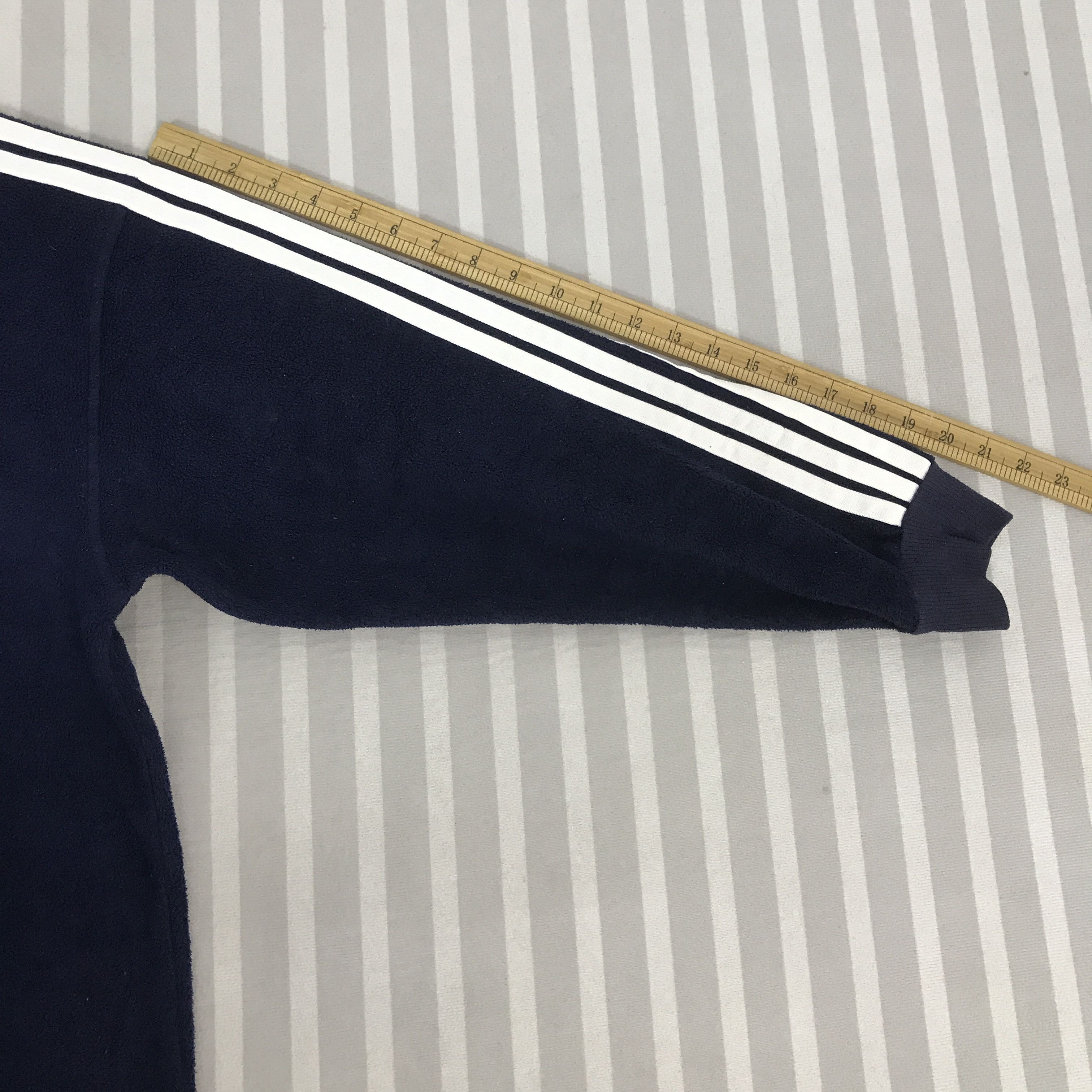 Adidas × Japanese Brand × Yohji Yamamoto Adidas X Yohji Yamamoto Fleece V-Neck custom Art Sweatshirt Size US L / EU 52-54 / 3 - 7 Thumbnail