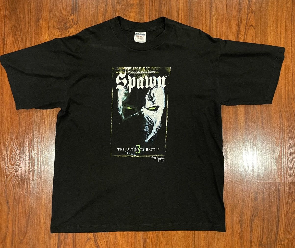 Vintage 1990s Spawn 3 The Ultimate Battle HBO Home Video T-Shirt Size US XL / EU 56 / 4 - 1 Thumbnail
