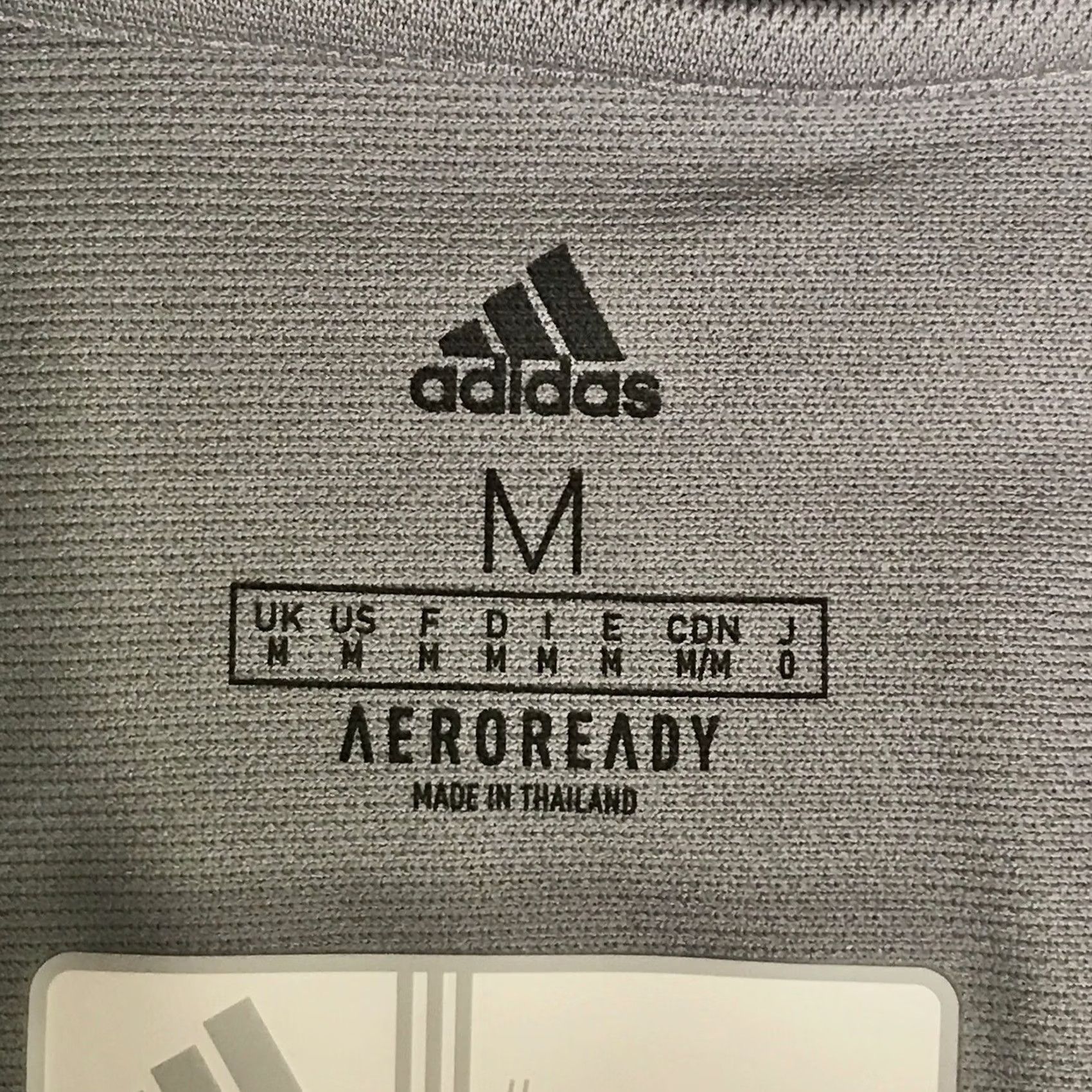 Adidas Adidas Polo Shirt Men Gray White T19 Aeroready Performance Golf Polo M Shirt Men Sports Logo 90s? Size US M / EU 48-50 / 2 - 2 Thumbnail