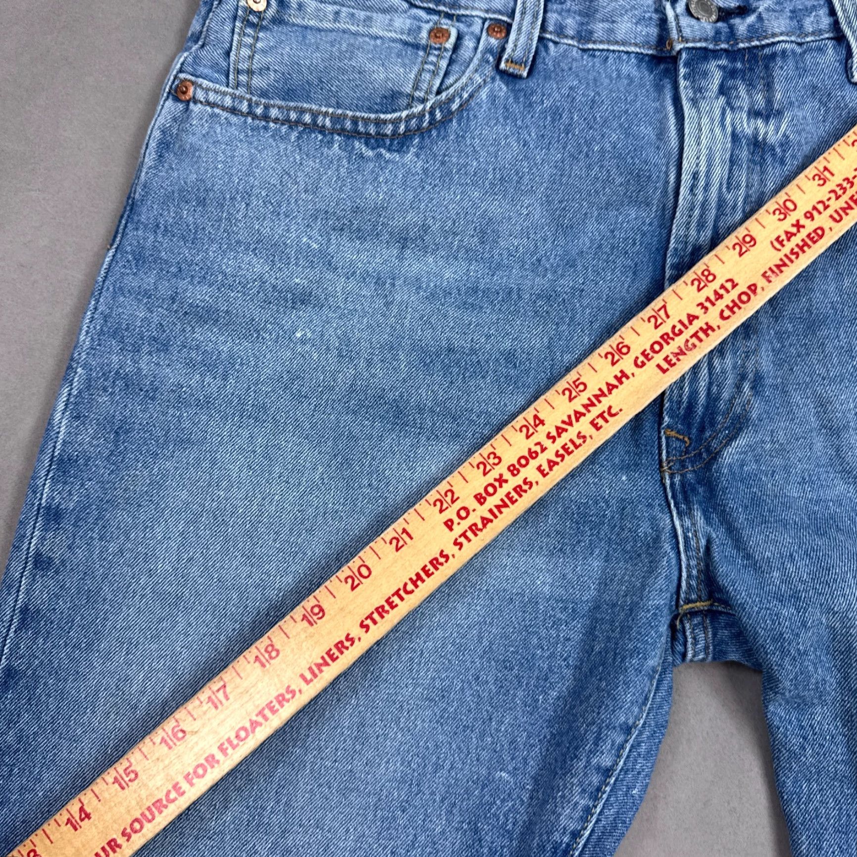 Levi's Levi's Jeans 36x30 Blue Denim 551 Straight Denim Pants Faded Washout Vintage Mens Regular Jeans Boys Girls Size US 36 / EU 52 - 6 Thumbnail