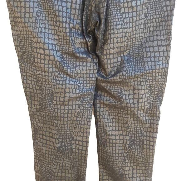 Vintage Vtg Cartise Cigarette Pant Sz 8 Black Alligator Textured Fau Size 30" / US 8 / IT 44 - 10 Thumbnail