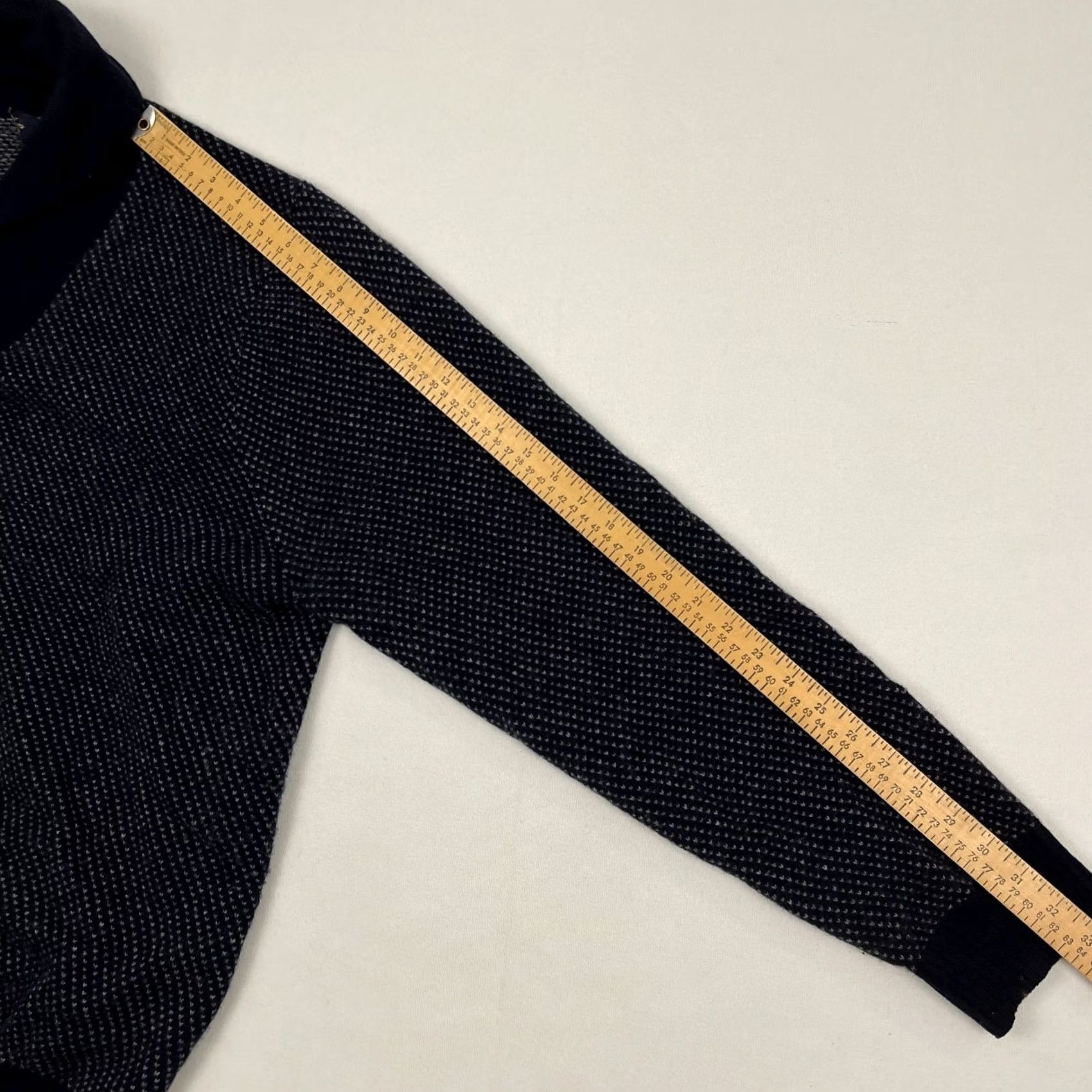 Brooks Brothers Brooks Brothers Lambs Wool Sweater Mens 2XL Blue Birds Eye Shawl Collar Preppy Pullover Knit Regular Front Pockets Size US XXL / EU 58 / 5 - 7 Thumbnail
