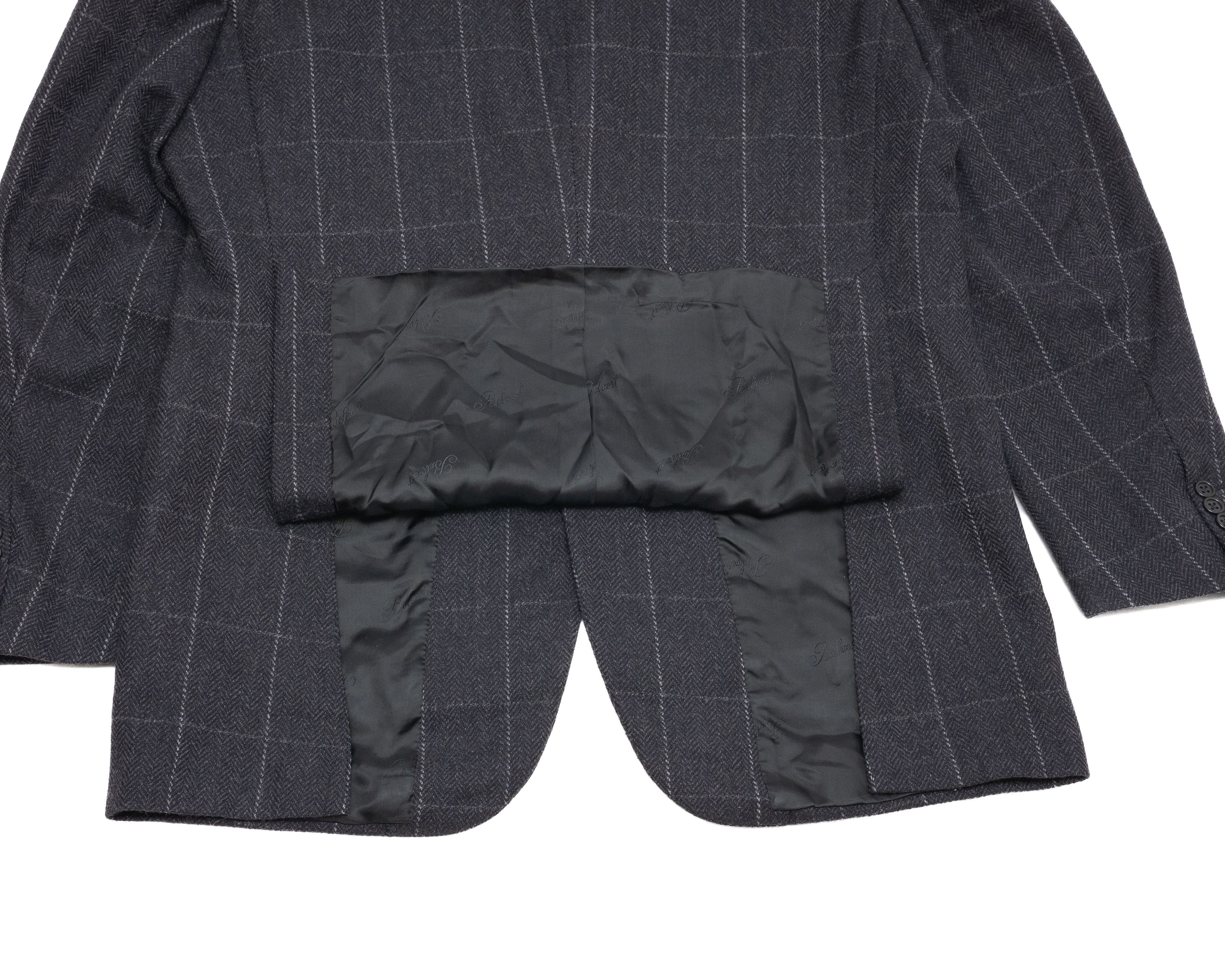 Belvest BELVEST Check Pattern Tailored Wool & Cashmere Jacket Size US L / EU 52-54 / 3 - 5 Thumbnail