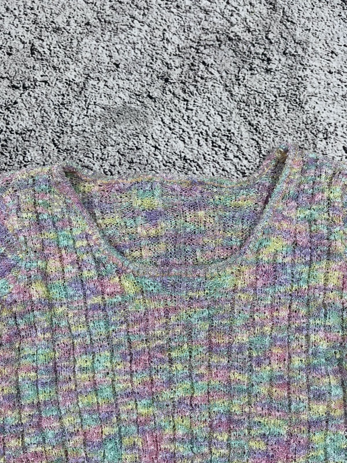 Japanese Brand Vintage Japanese Coloured Knit Peplum Top light sweater Y2K Size M / US 6-8 / IT 42-44 - 7 Thumbnail