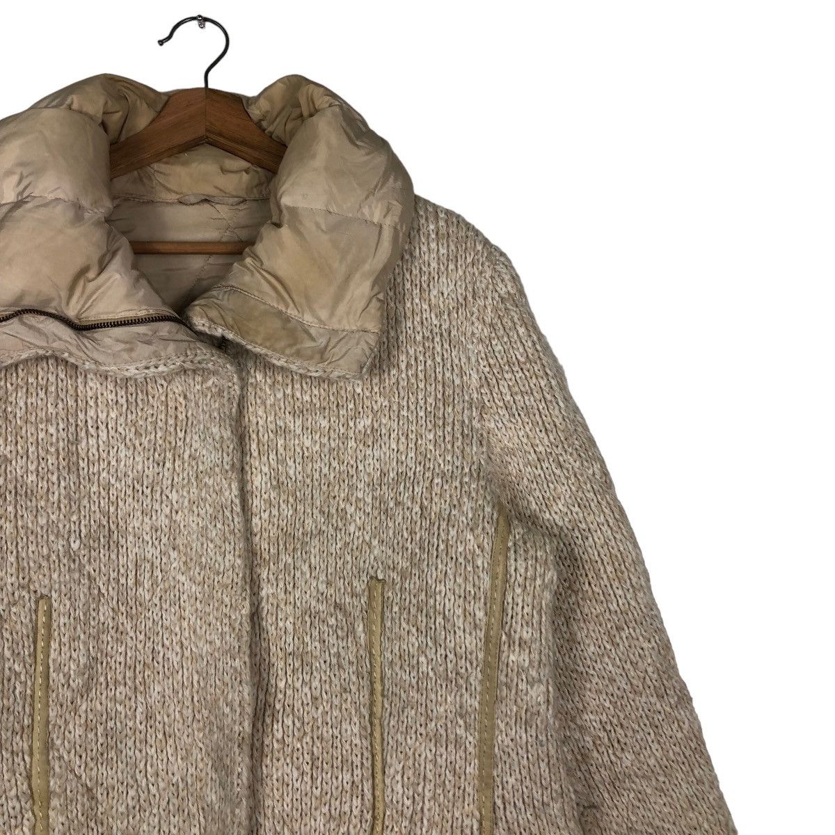 Vintage 🔥Vintage Quilted Knit Jacket Visconf Made in Italy Ry Zip Size US M / EU 48-50 / 2 - 6 Thumbnail