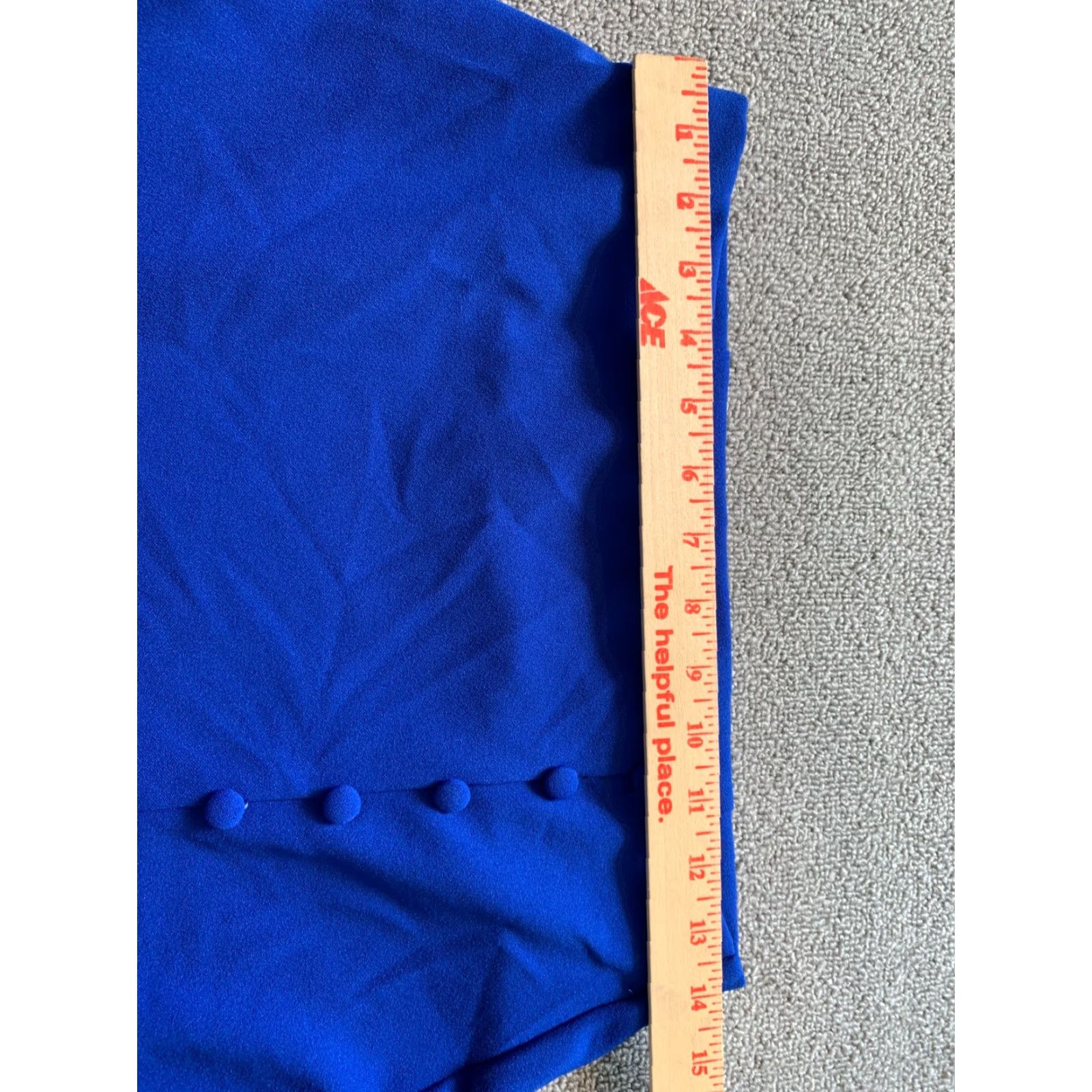 Vintage VINTAGE NYCC Skirt Women’s Size Small S Blue Polyester Spandex Size 28" / US 6 / IT 42 - 4 Thumbnail