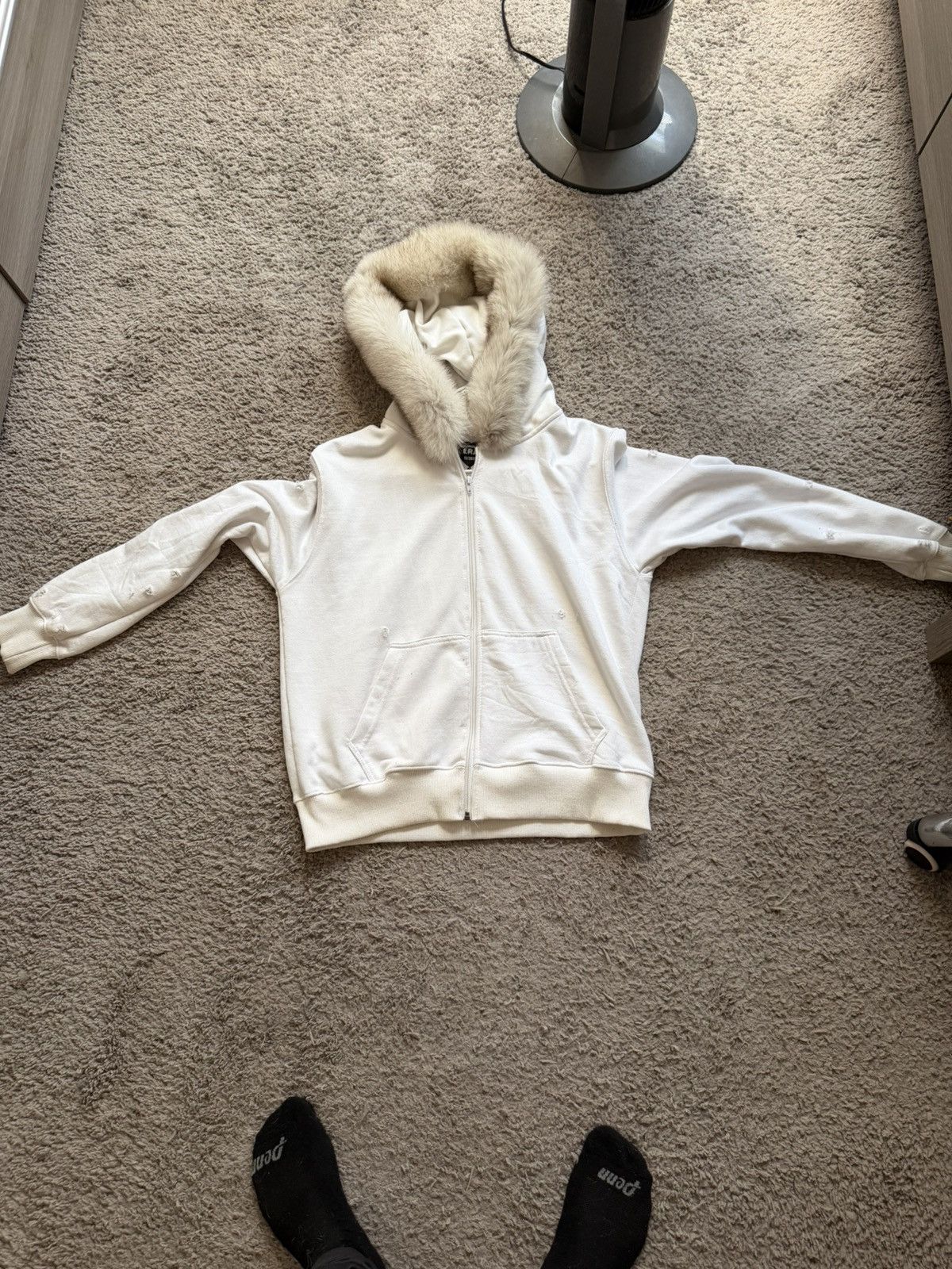 Other Archive style sweater with furry hoodie Size US S / EU 44-46 / 1 - 1 Thumbnail