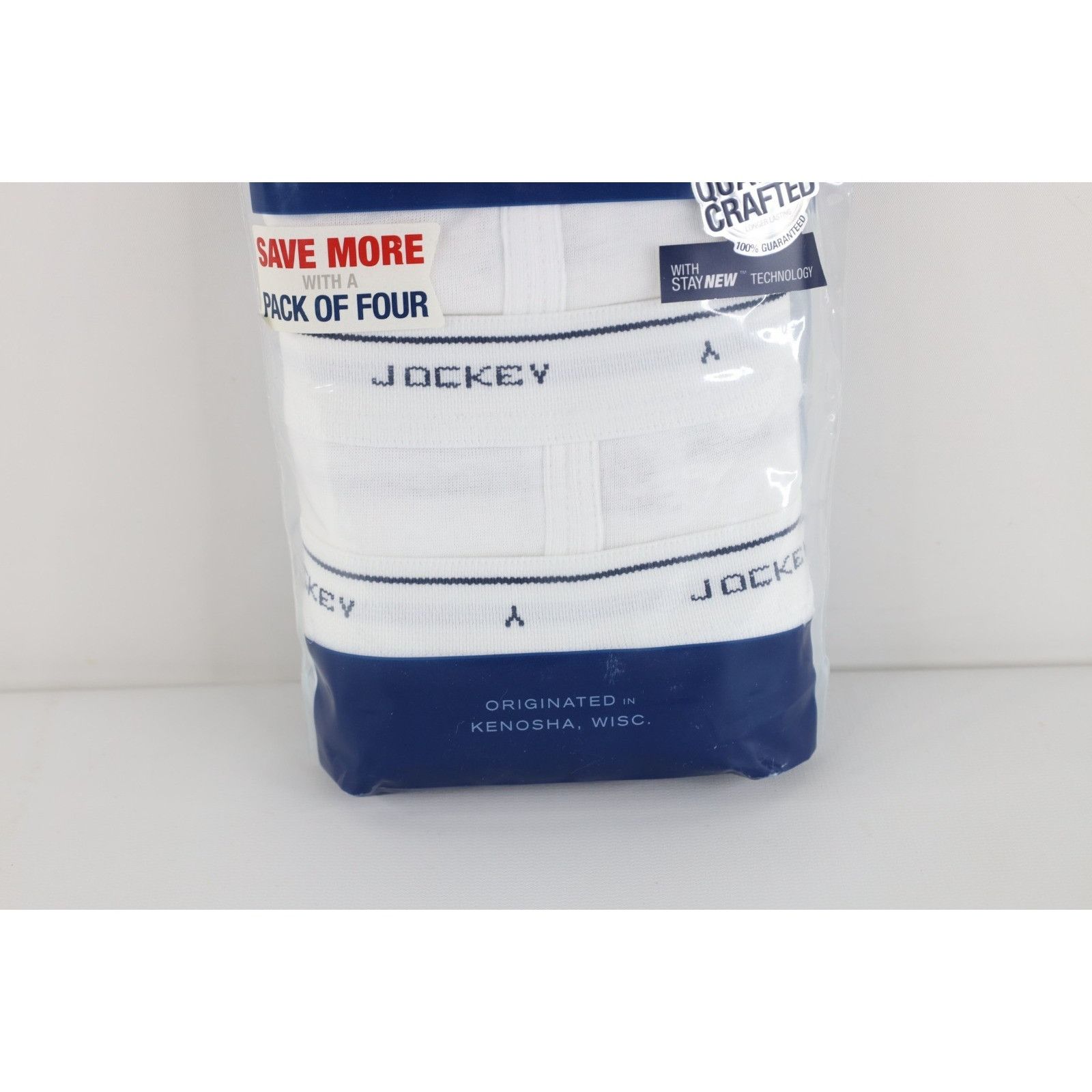 Jockey Deadstock Vtg Y2K 2013 Jockey Mens 36 4 Pack Y Front Full Ri Size 36 - 4 Thumbnail