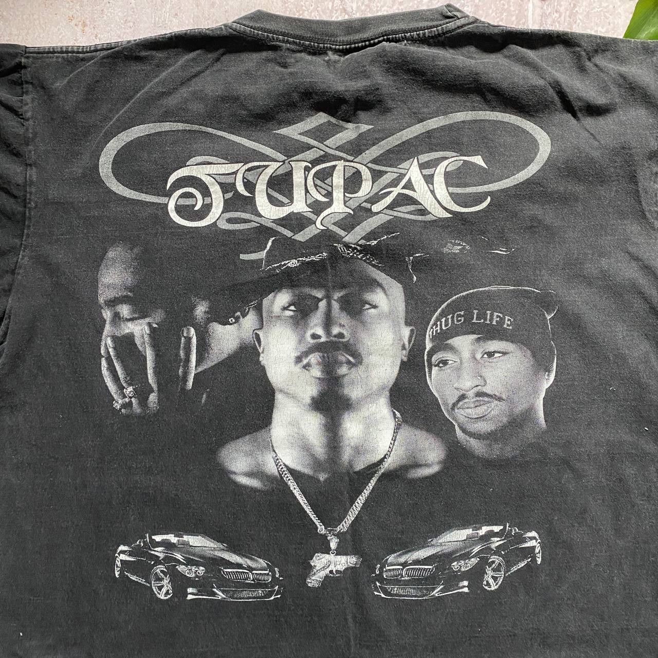 Rap Tees VINTAGE 90S 1996 TUPAC RARE AMAZING FADED RAP TEE 53 Size US XL / EU 56 / 4 - 6 Thumbnail