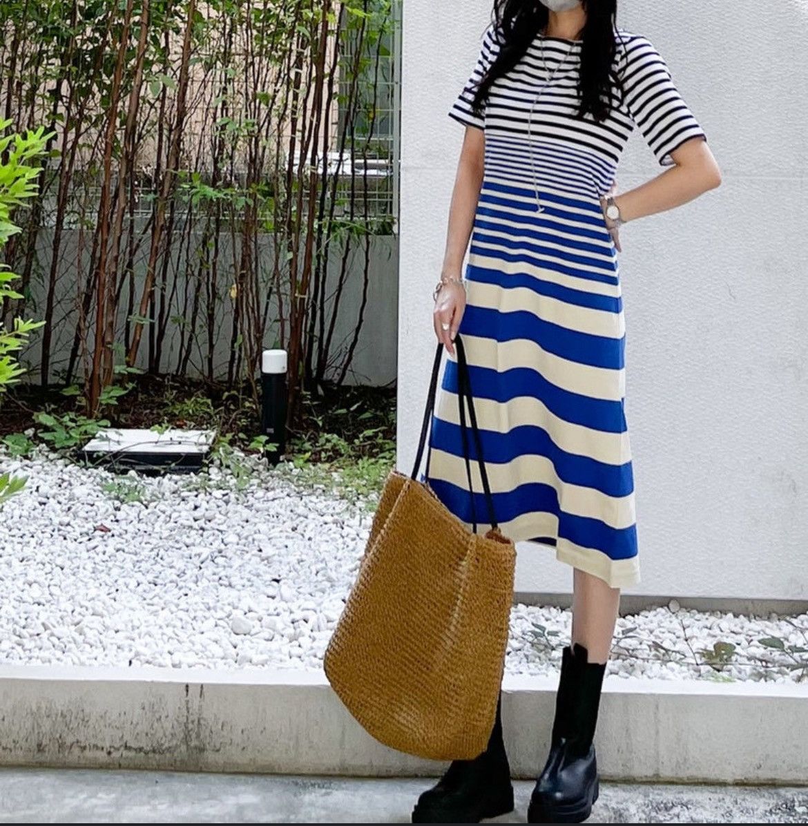 Marni × Uniqlo Midi Dress Size M / US 6-8 / IT 42-44 - 3 Thumbnail