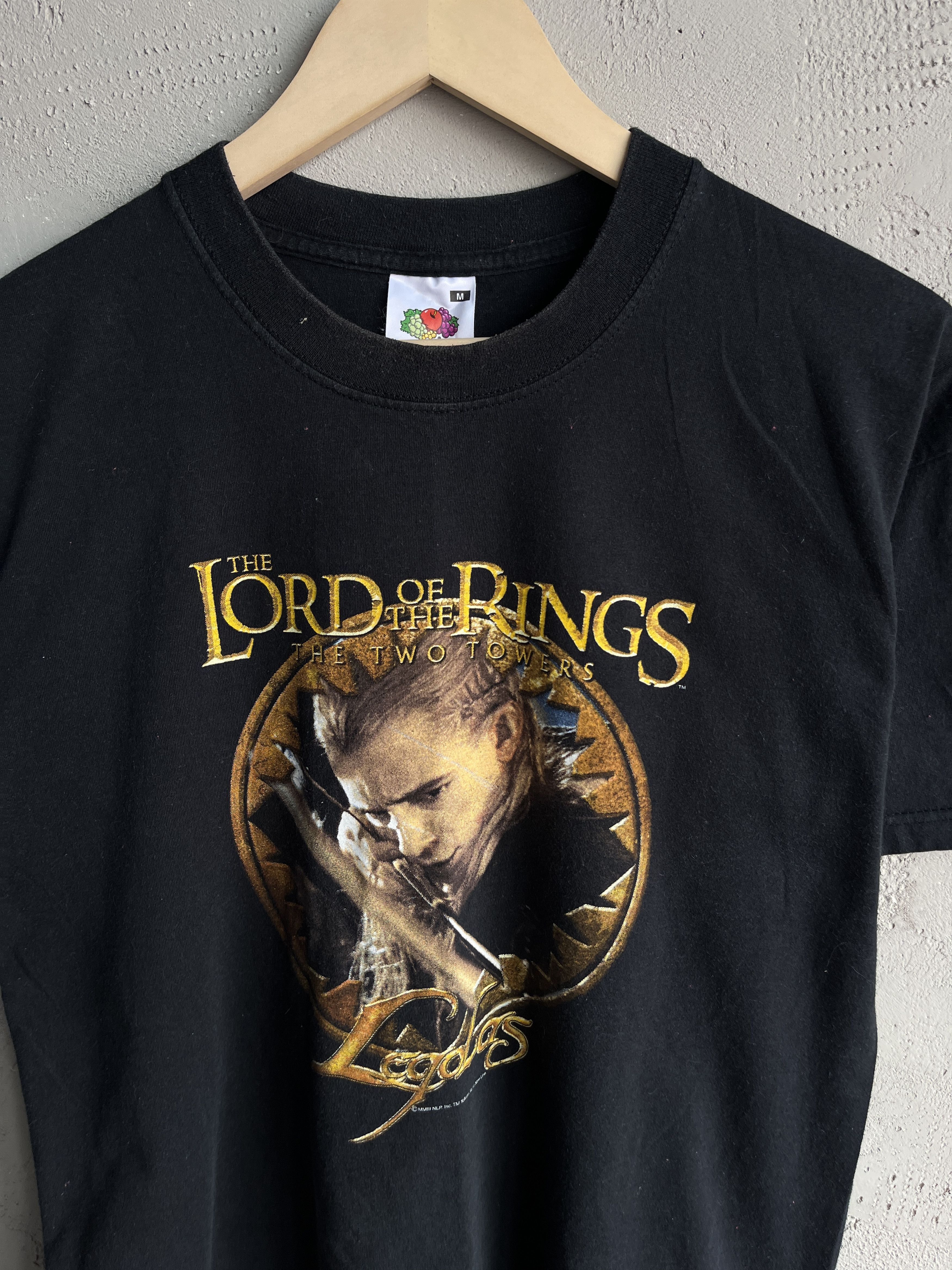 Band Tees × Vintage Vintage 2002 Lord Of The Ring The Two Towers Legolas T Shirt Size US M / EU 48-50 / 2 - 2 Thumbnail