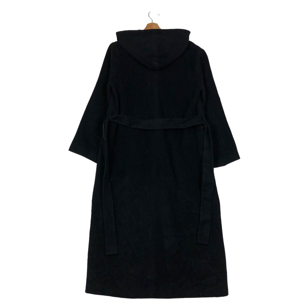 Japanese Brand 🔥Rich Black - Long Fly Wool Herringbone Calvin Klein Coats Size US M / EU 48-50 / 2 - 9 Thumbnail