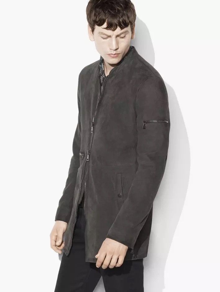 John Varvatos 3/4 Length Suede Jacket Size EU 44 USA 34 small Size US S / EU 44-46 / 1 - 4 Thumbnail