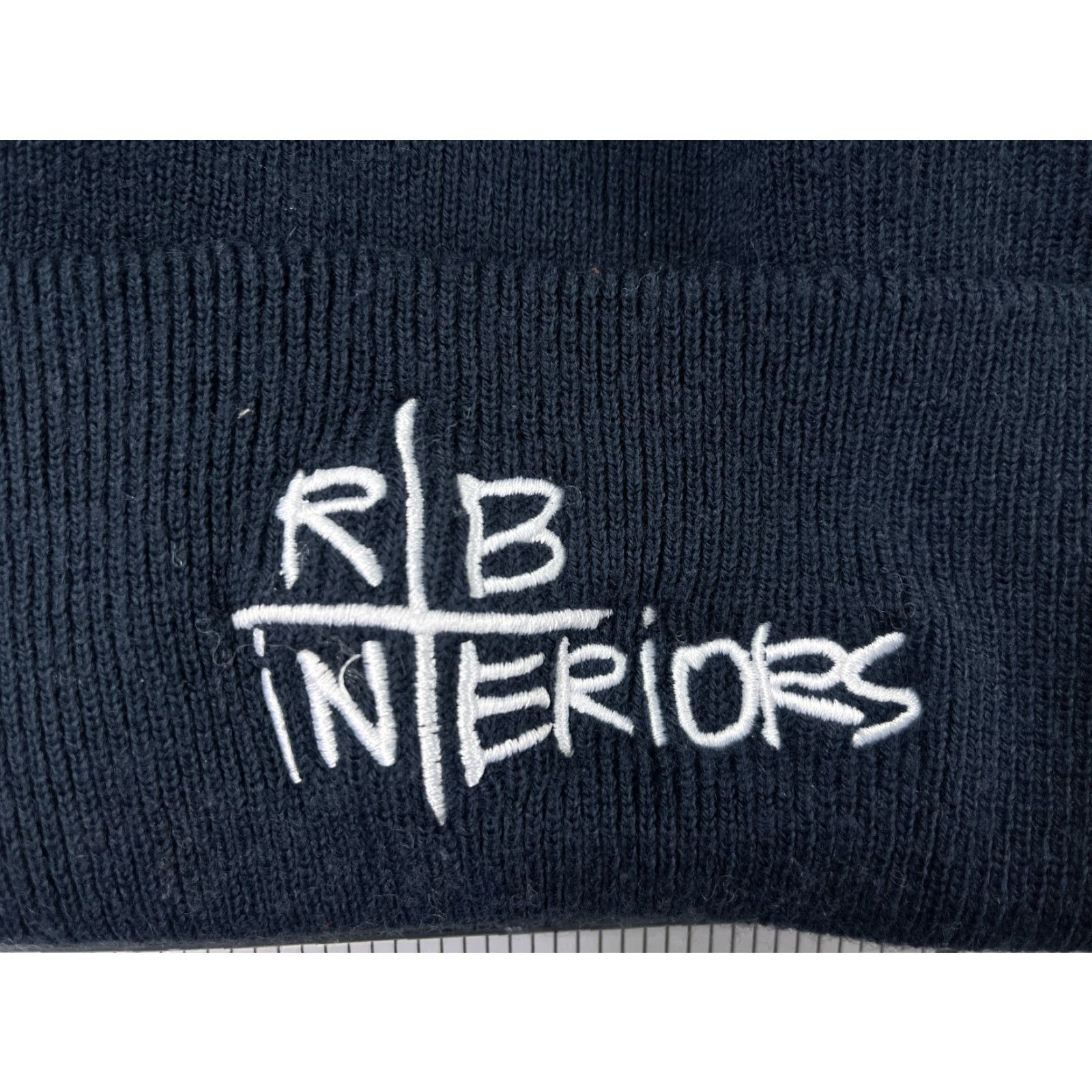 Port & Company R B Interiors Beanie Toque Adult One Size Blue Knit 100% Acrylic Furniture Store Size ONE SIZE - 2 Thumbnail