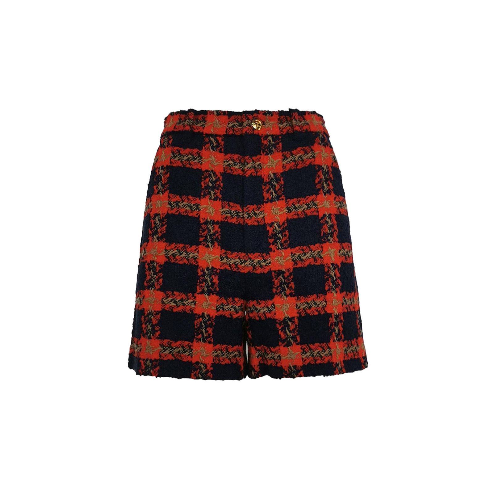 Gucci Gucci Plaid Wool Blend Shorts Size 36 Size 25" / US 0 / IT 36 - 1 Thumbnail