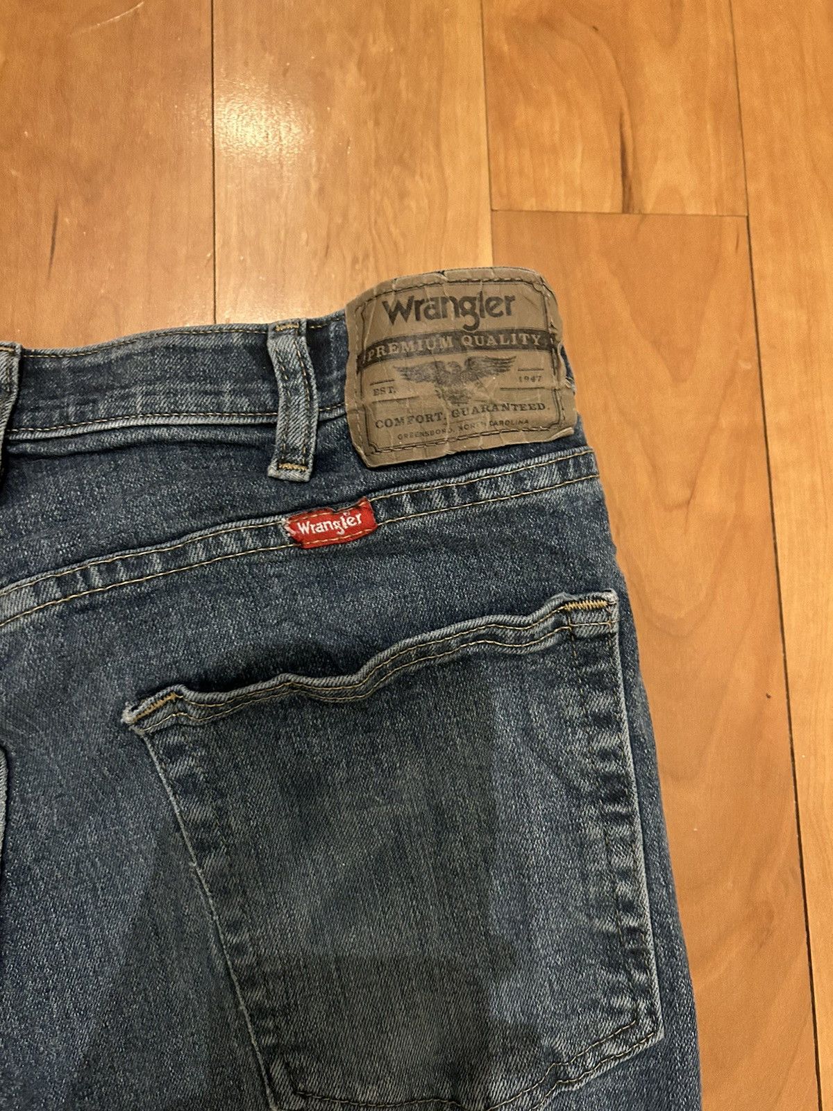 Vintage × Wrangler Vintage Faded Wrangler Jeans Size US 34 / EU 50 - 4 Thumbnail