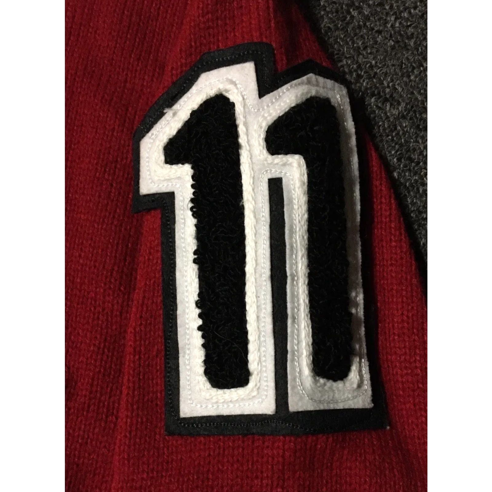 Vintage VINTAGE Track & Field Sweater Shirt Mens S Red 90s 80s Varsity Letterman Knit Cardigan Football College USA Summer/Autumn/ Winter Size US S / EU 44-46 / 1 - 3 Thumbnail