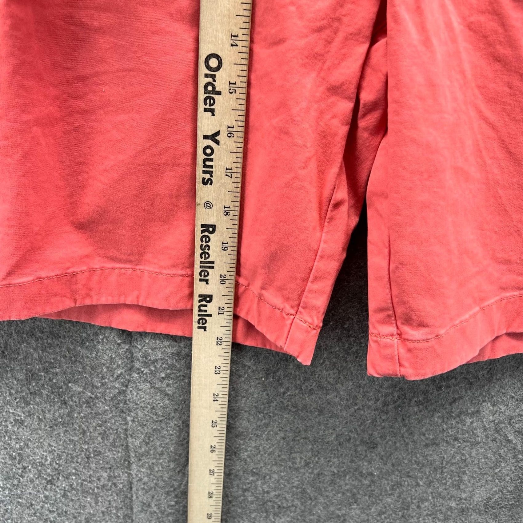 Tommy Hilfiger Tommy Hilfiger Shorts Mens 42 Peach Chino Flat Front Canvas Cotton Classic Size US 42 / EU 58 - 6 Thumbnail