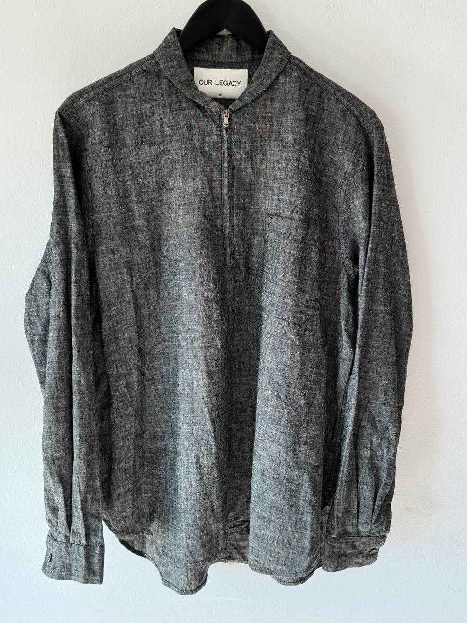 Our Legacy 🔥 Our Legacy Grey Hemp Shirt Size US M / EU 48-50 / 2 - 1 Thumbnail