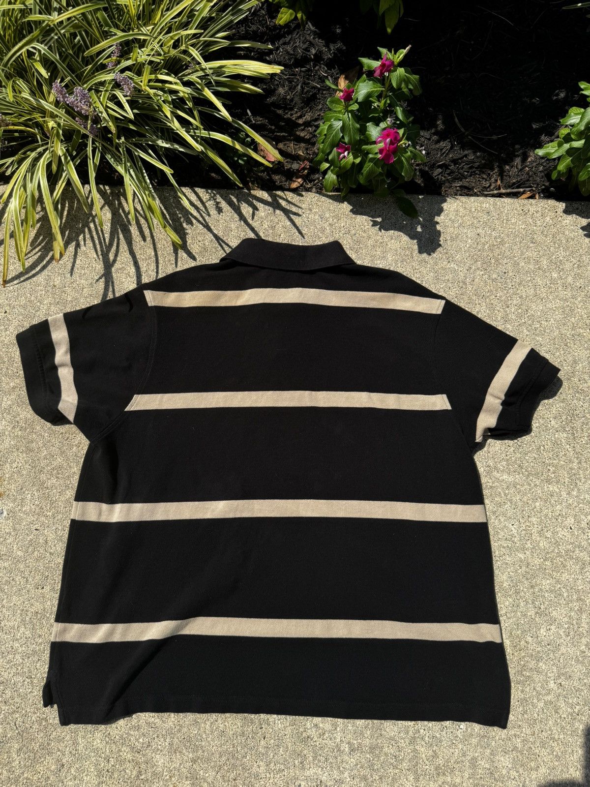 Roundtree & Yorke XL BLACK AND BEIGE POLO VINTAGE STYLE Size US XL / EU 56 / 4 - 3 Thumbnail