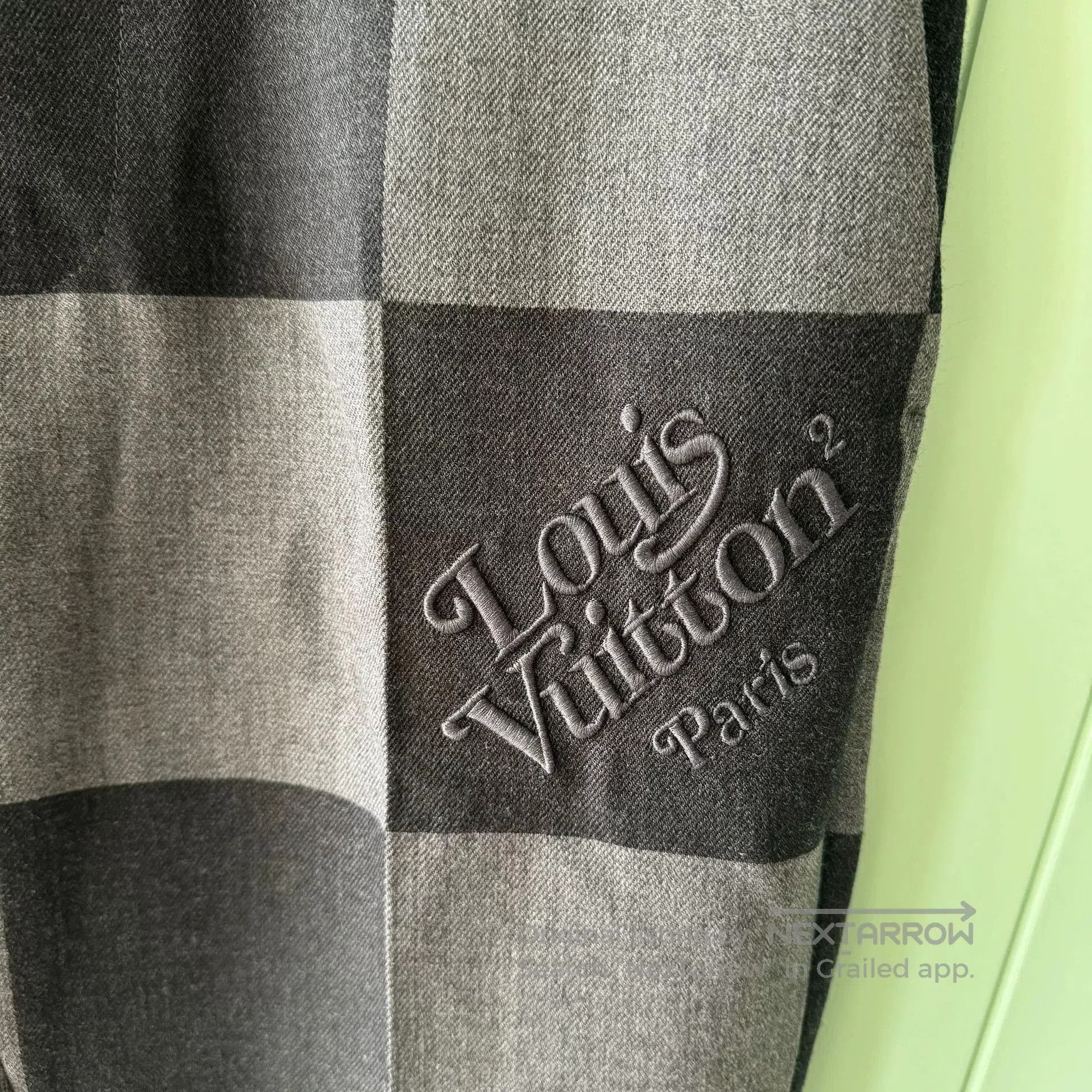 Louis Vuitton LV x NIGO Checkered Wool Trousers. Size US 40 / EU 56 - 7 Thumbnail