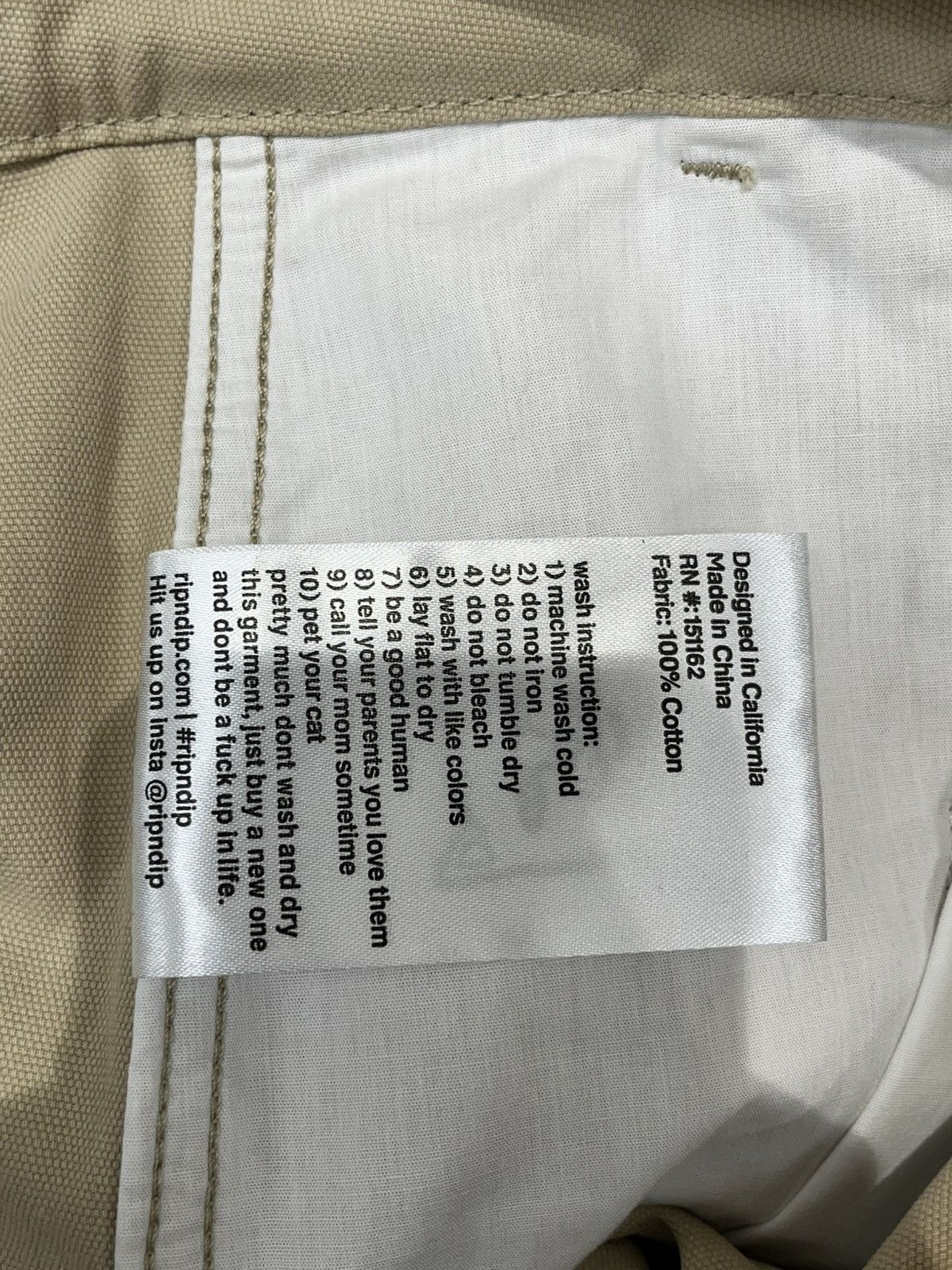 RIPNDIP RIPNDIP Pants Beige Size US 38 / EU 54 - 5 Thumbnail