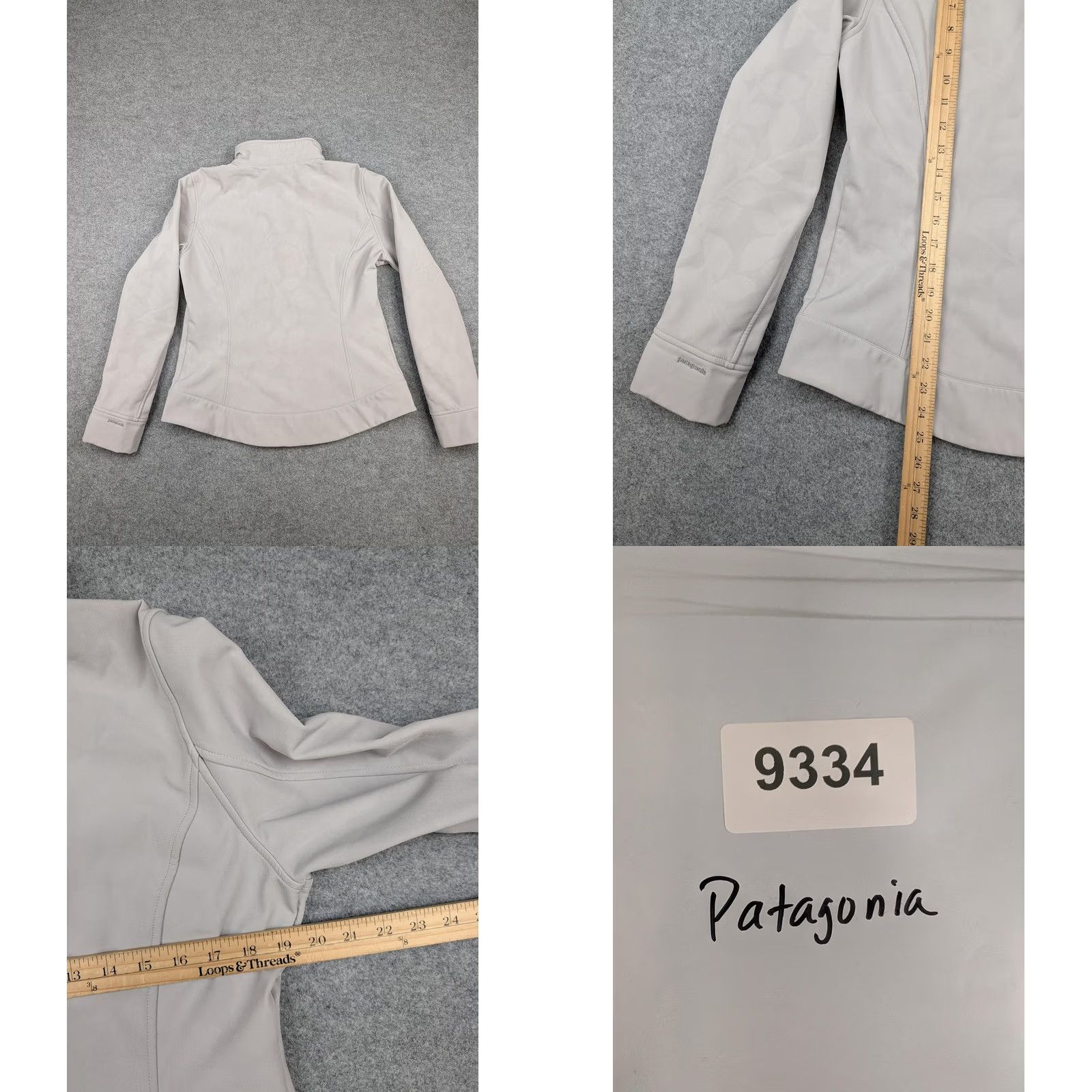 Patagonia VINTAGE Patagonia Jacket Womens Large Gray Softshell Full Zip Lined Floral Size L / US 10 / IT 46 - 8 Thumbnail