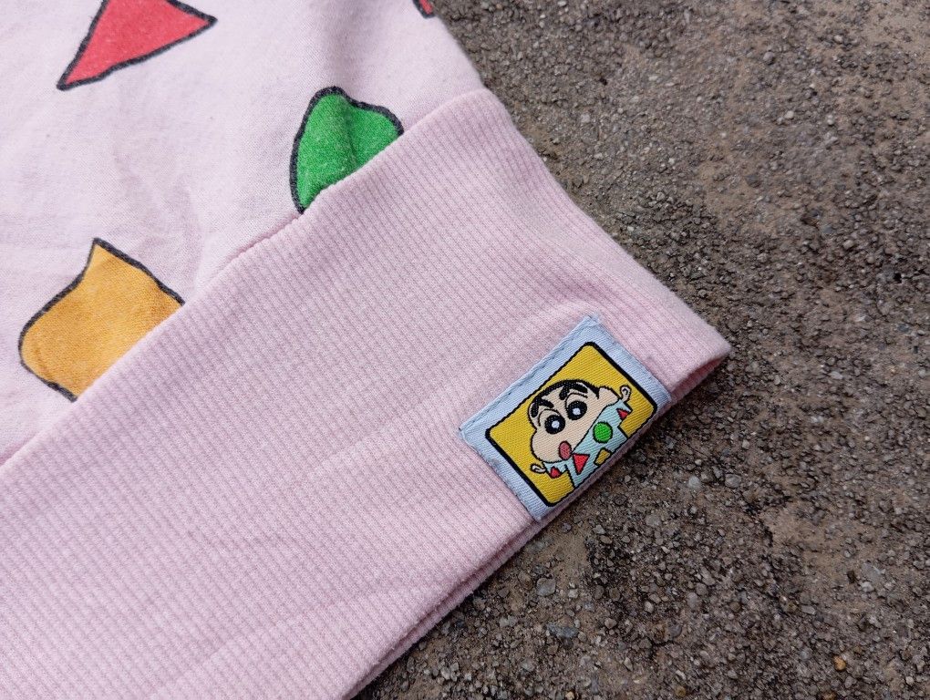 Japanese Brand Crayon Shin Chan 🍑 Pink Hoodie anime cartoon Japan 🎌 Size L / US 10 / IT 46 - 4 Thumbnail