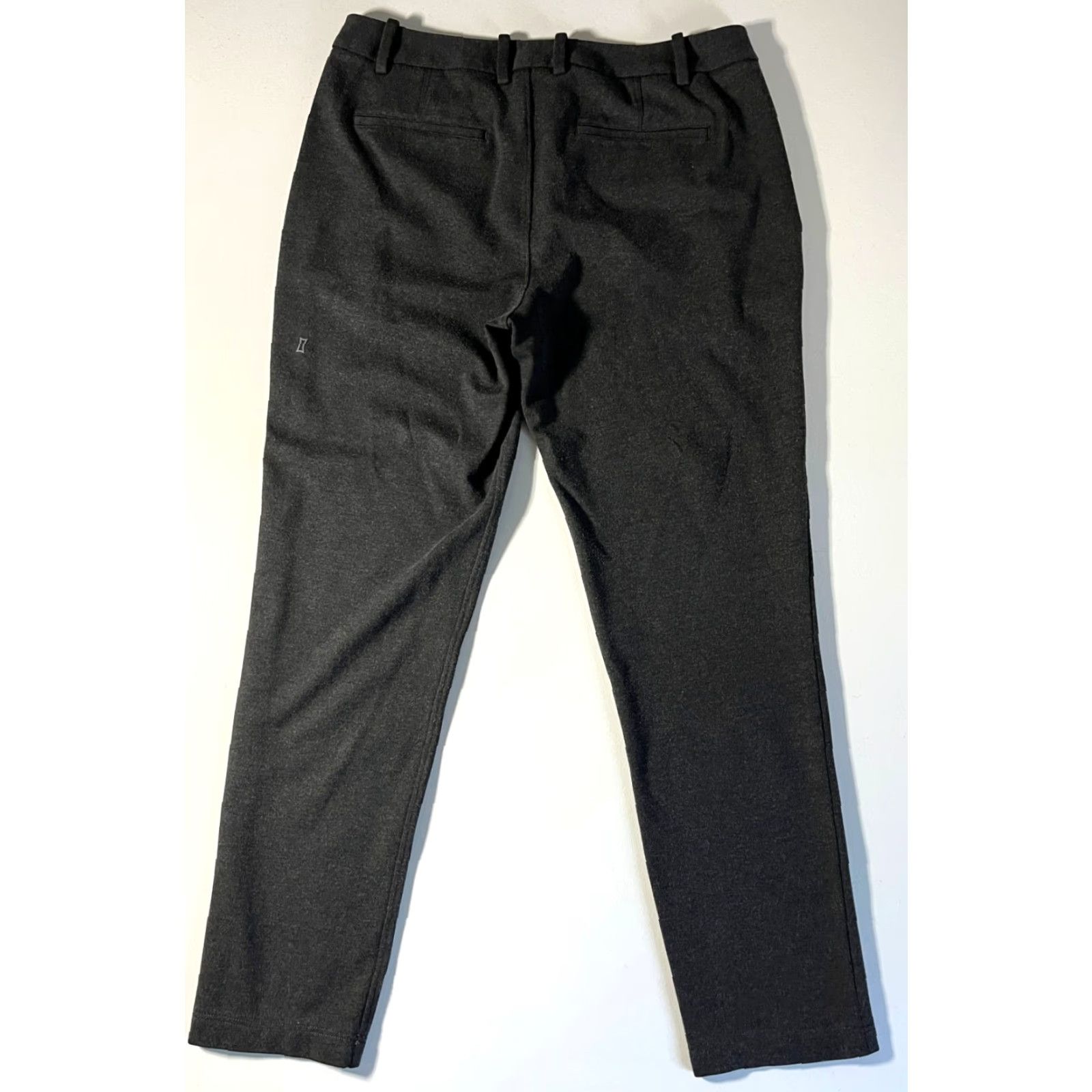 Vintage Kit and Ace Men's Chino Pants Rayon Blend Stretch Gray 34 Inseam 29.5 in Flat Front Belt Loops Casual City Preppy Mens Size US 34 / EU 50 - 2 Thumbnail