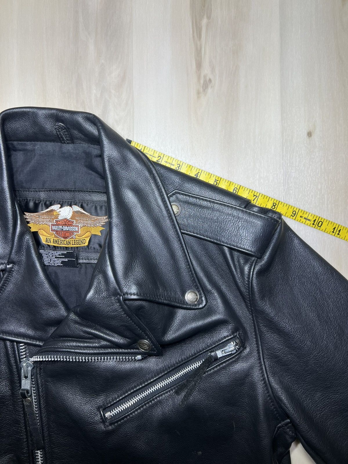 Harley Davidson Vintage Harley Davidson Perfecto Leather Jacket Black Sz Med Size US M / EU 48-50 / 2 - 9 Thumbnail