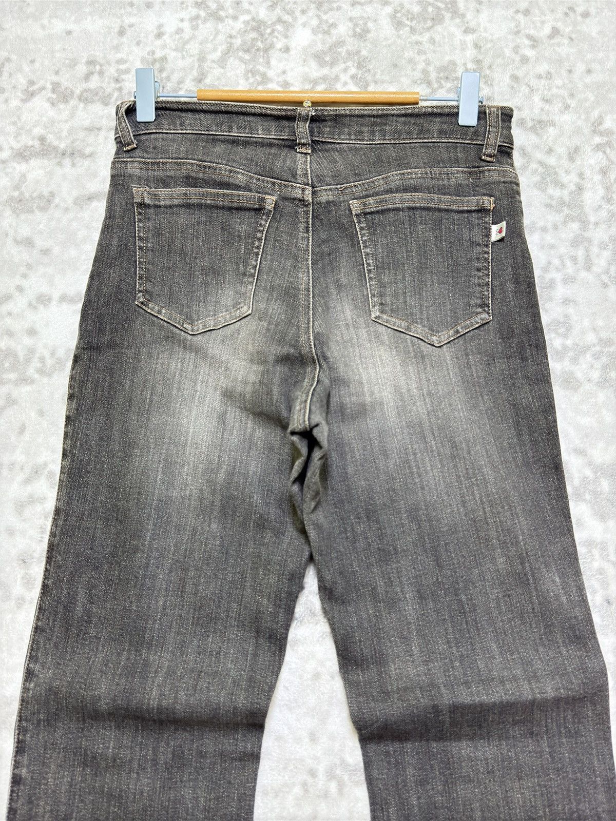 Kansai Yamamoto archive Kansai Yamamoto Sissy Grey Flared Denim Jeans Size US 27 - 8 Thumbnail