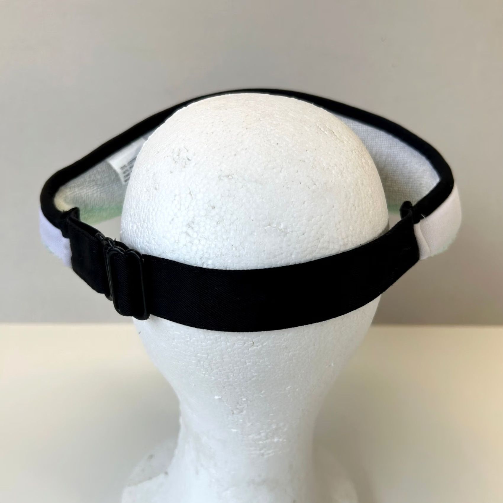 Ford VINTAGE Ford Visor Hat White Black 80s 90s Foam Adjustable Large Bill Men Hat Size ONE SIZE - 3 Thumbnail