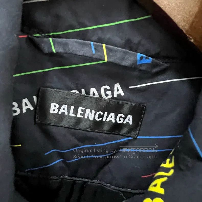 Balenciaga Balenciaga size 42 Printed Letter All-Over Single Breasted Size US M / EU 48-50 / 2 - 2 Thumbnail