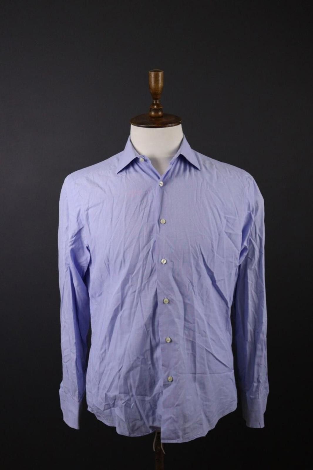 Romeo Gigli Romeo Gigli Milano Blue Button Down Shirt Size 39 / 15 Size US M / EU 48-50 / 2 - 1 Thumbnail