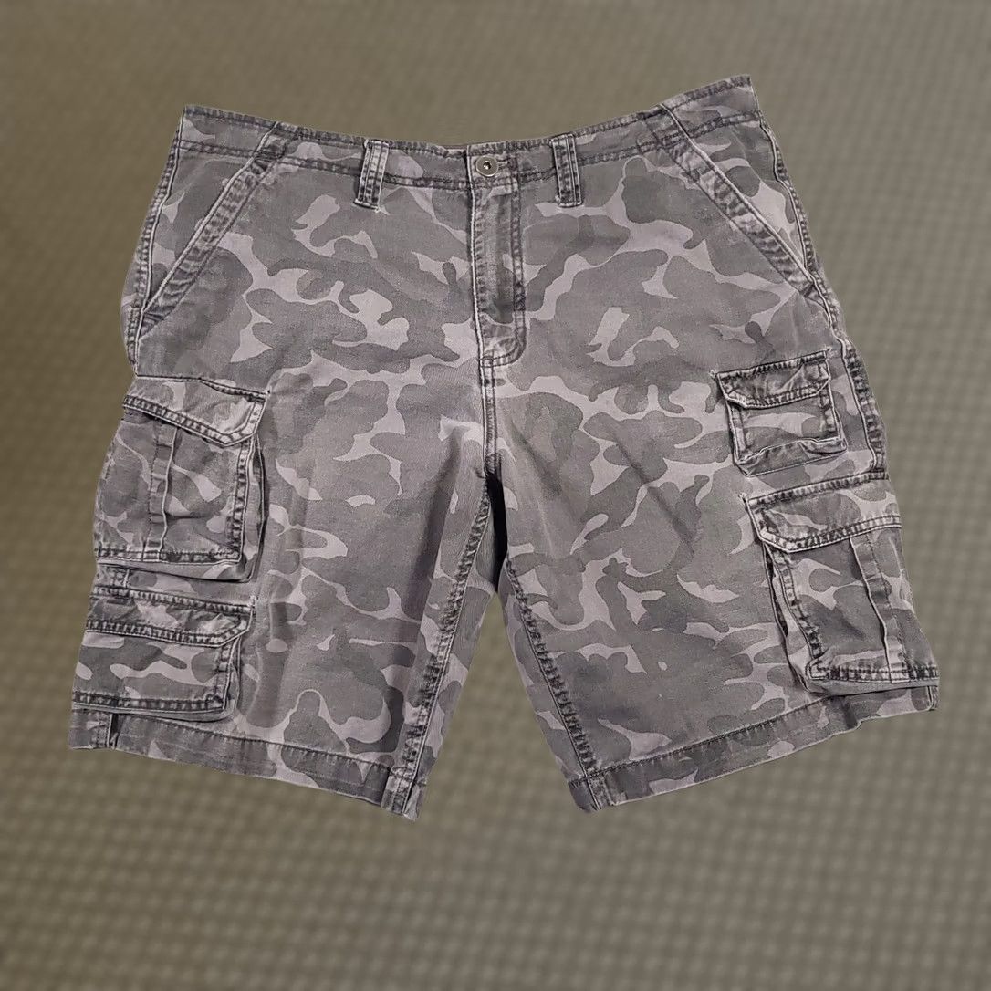 AMO VINTAGE NOBO No Boundaries Shorts Mens 40 Cargo Gray Camo Grunge Streetwear Skater Mens Size US 40 / EU 56 - 1 Thumbnail