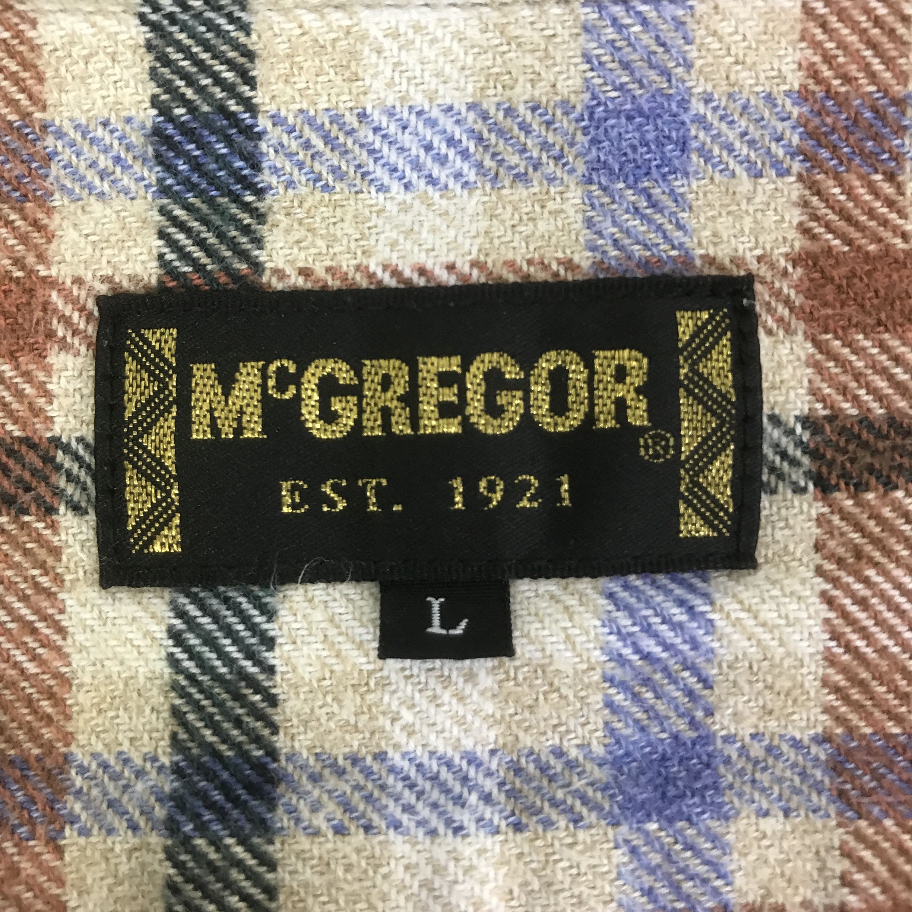 McGregor MCGREGOR FLANNEL BUTTON UP T-SHIRT K117B17 Size US L / EU 52-54 / 3 - 9 Thumbnail