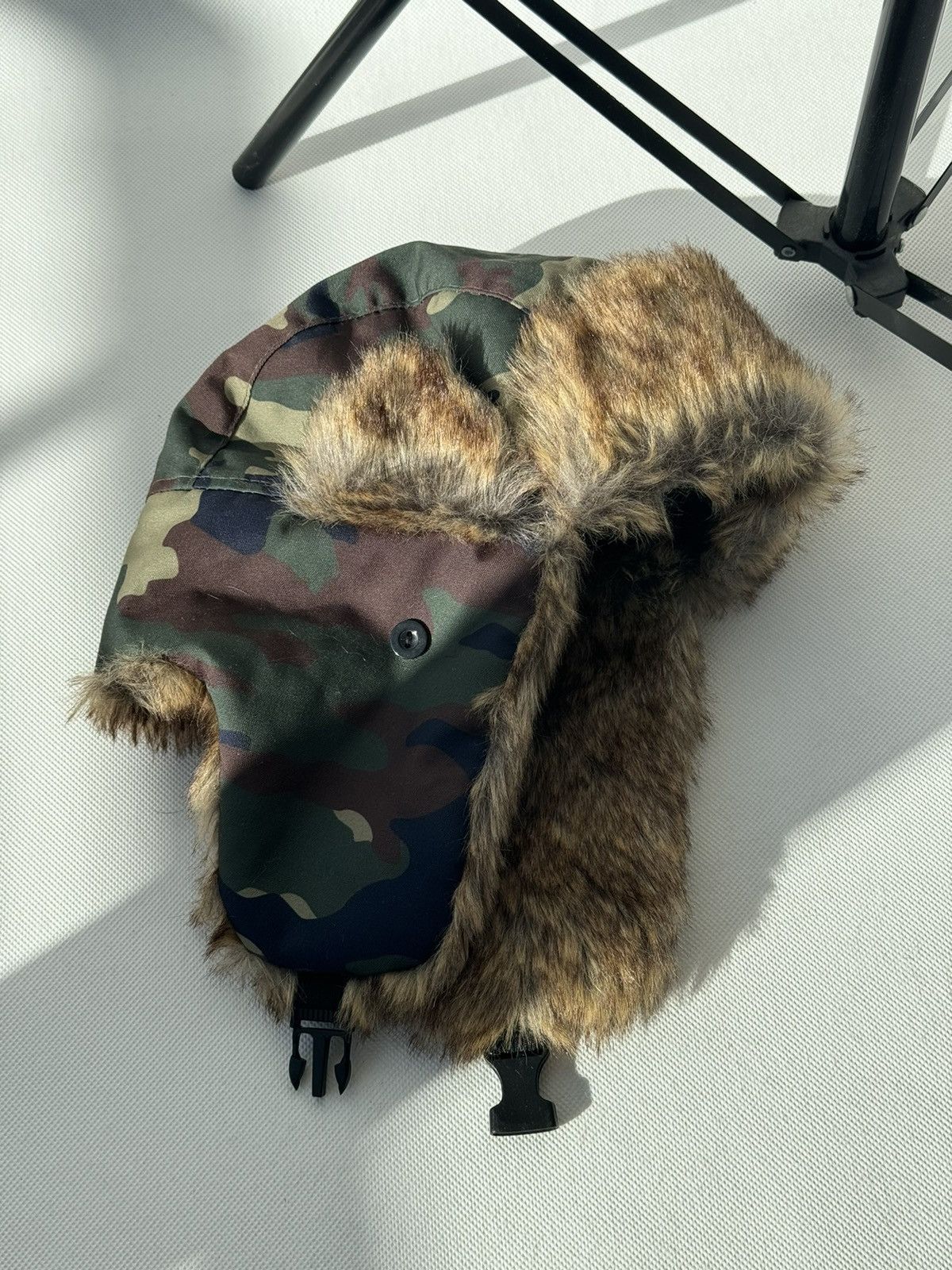 Hysteric Glamour Vintage Camo fuzzy mohair japanese ushanka hat avant garde Size ONE SIZE - 16 Thumbnail