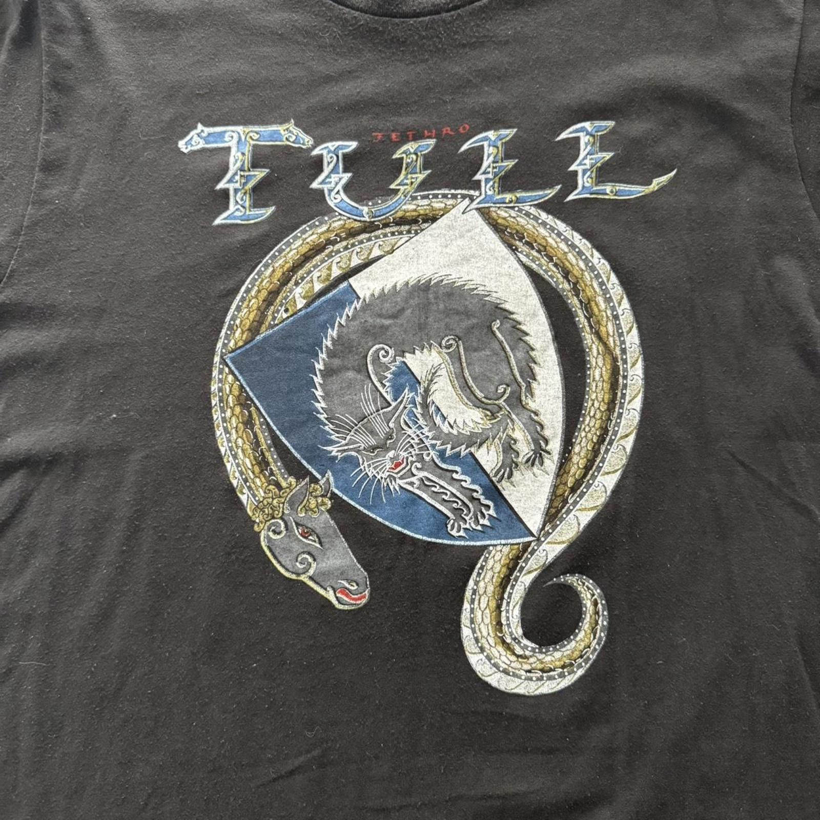 Other RARE Vintage 1987 JETHRO TULL Rock T-Shirt Here And There Size US M / EU 48-50 / 2 - 3 Thumbnail