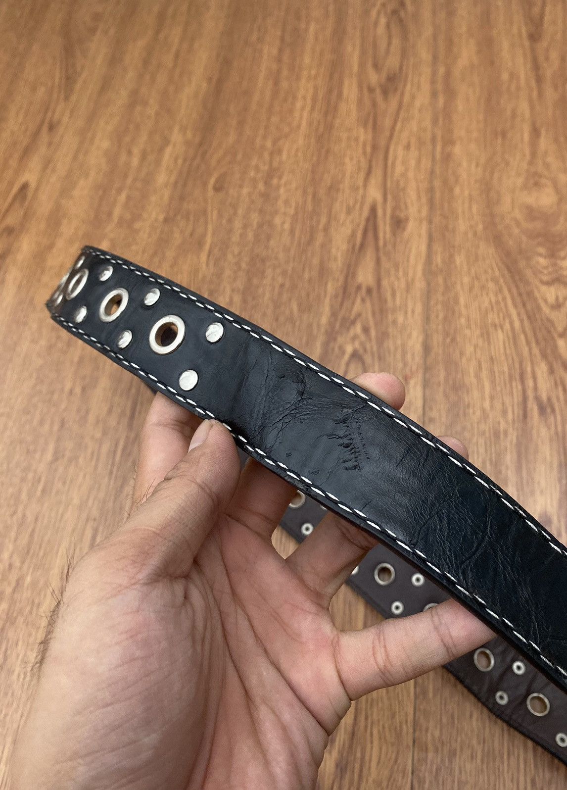 If Six Was Nine × Japanese Brand × Le Grande Bleu (L.G.B.) Black ringer punk belt Size ONE SIZE - 3 Thumbnail