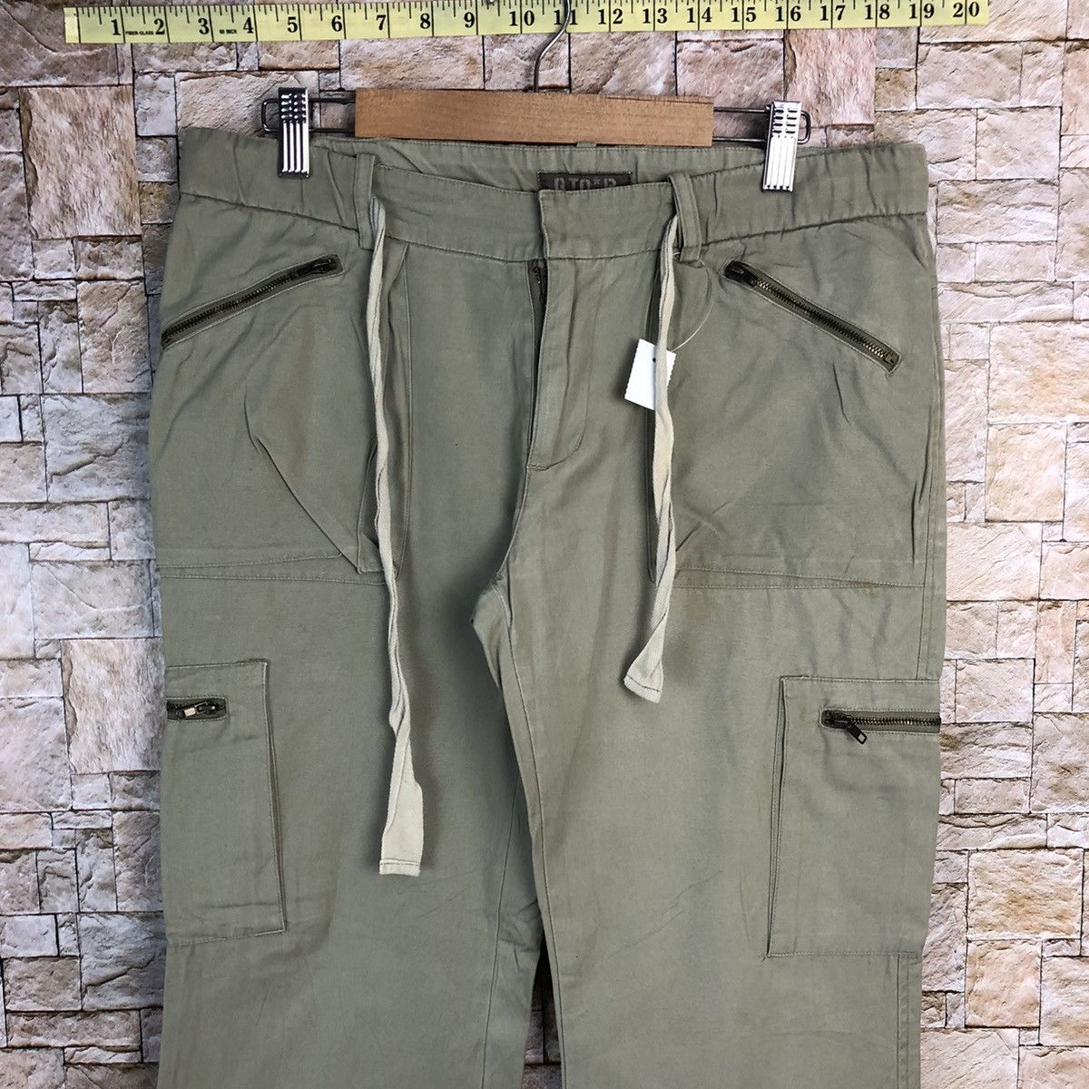 Japanese Brand Q Top Green utility streetwear Cargo Multipocket Pants #A437 Size US 30 / EU 46 - 5 Thumbnail